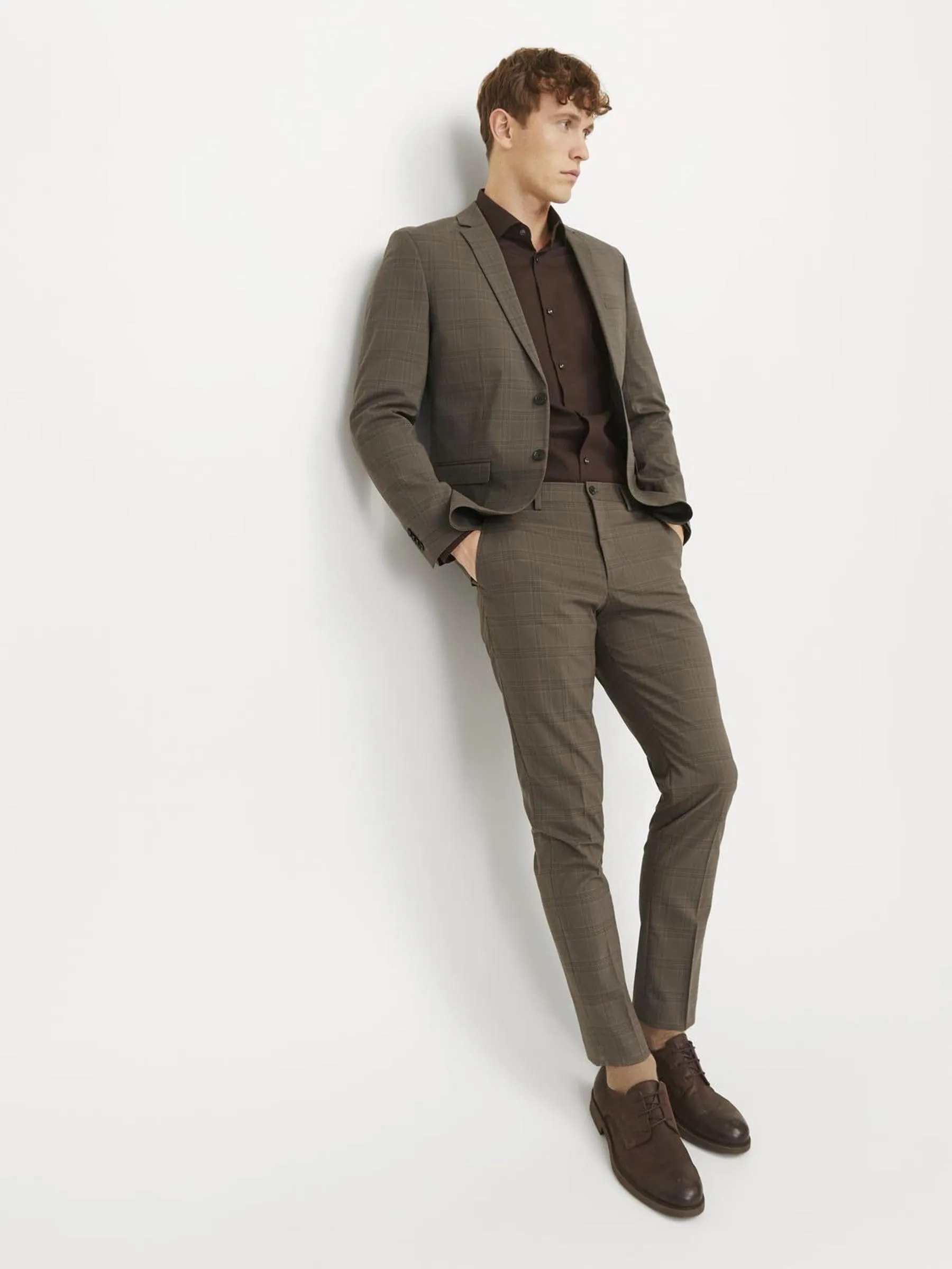 Jack & Jones Jprfranco Check Suit, Falcon, 52 - immagine 8