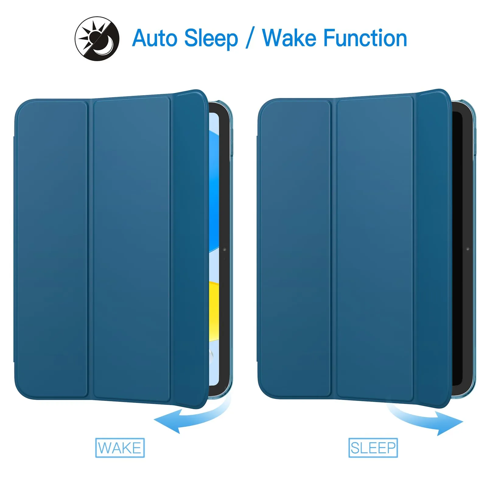 JETech Custodia per iPad 11ª/10ª Gen, Verde Acqua - immagine 6