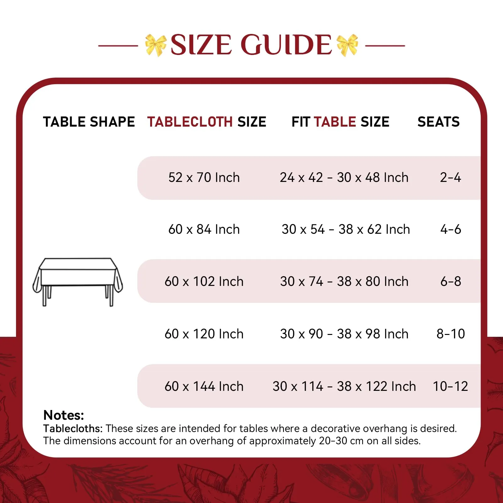 Softalker Tovaglia Rettangolare Natalizia Rossa a Quadri Tartan, 152 x 259 cm - immagine 7