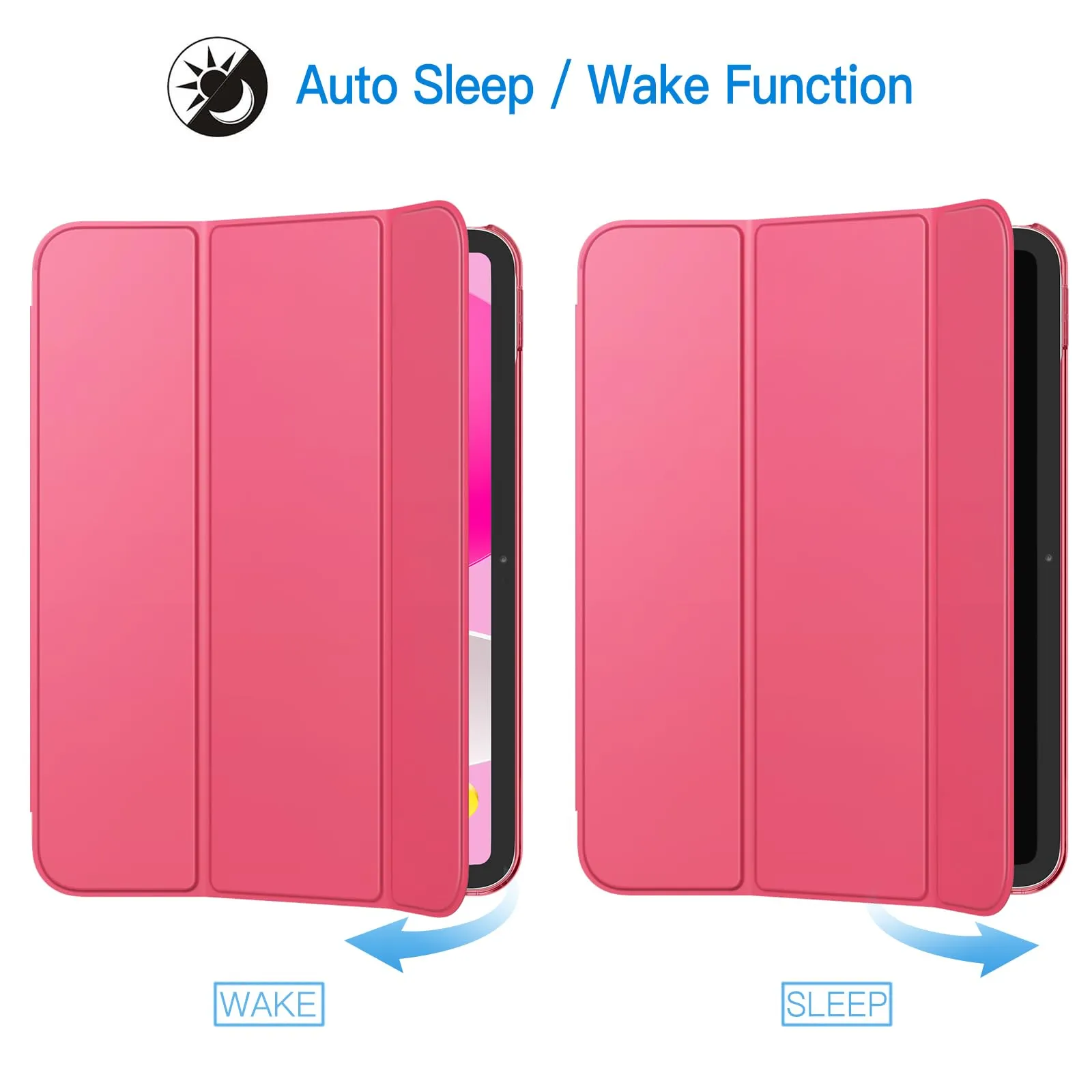 JETech Custodia per iPad 11ª/10ª Gen, Rosa - immagine 6