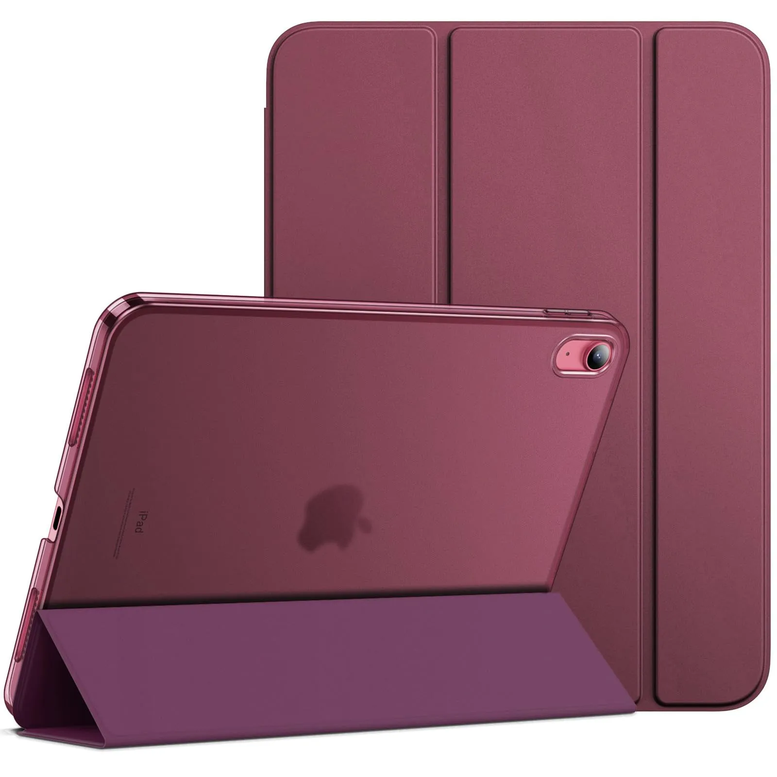JETech Custodia per iPad 11ª/10ª Gen, Vino Rosso - immagine 1
