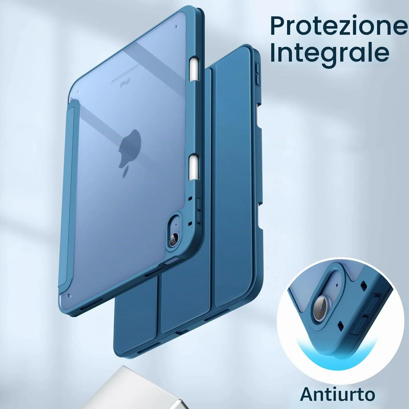 JETech Custodia per iPad 11ª/10ª Gen, Verde Acqua - immagine 4