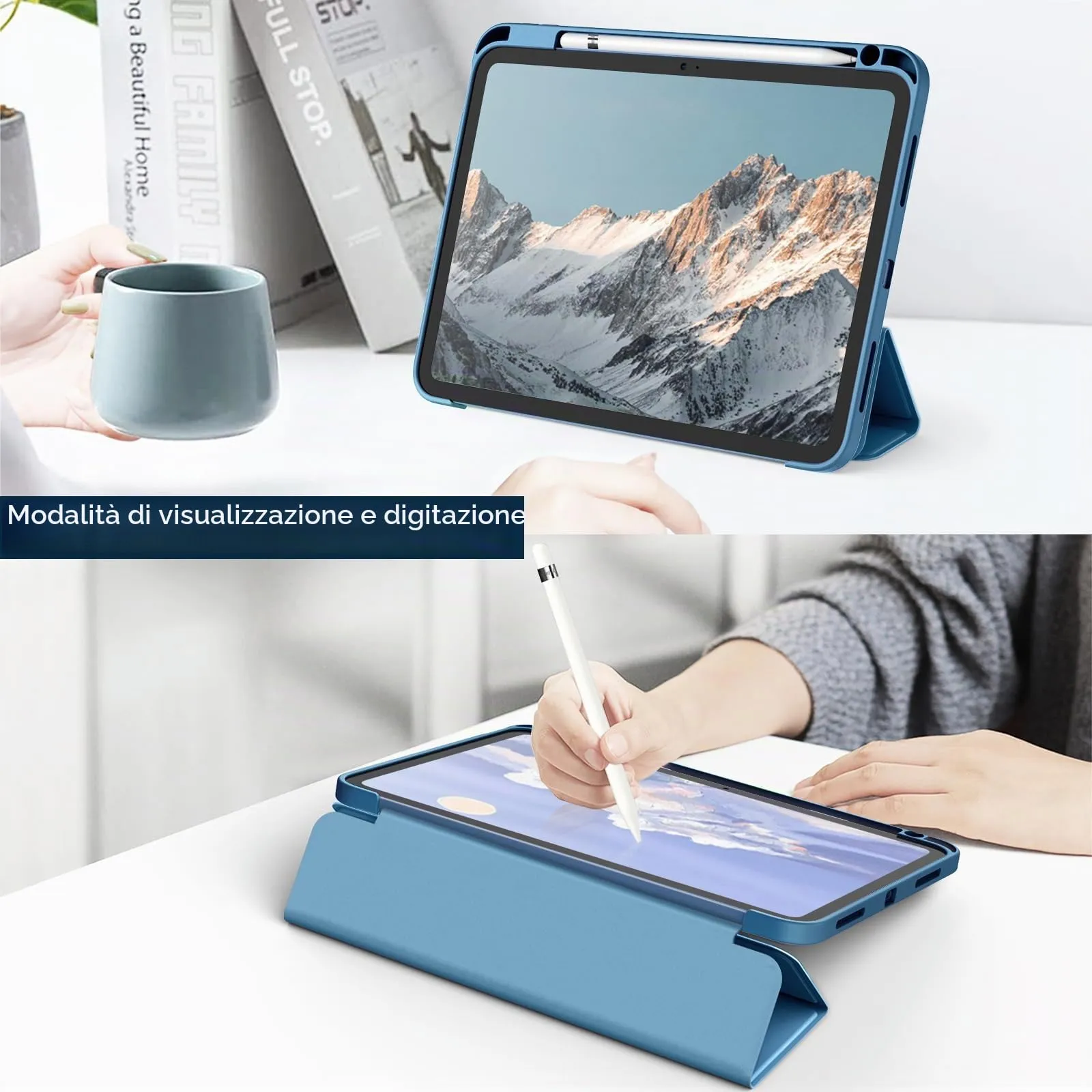 JETech Custodia per iPad 11ª/10ª Gen, Verde Acqua - immagine 7