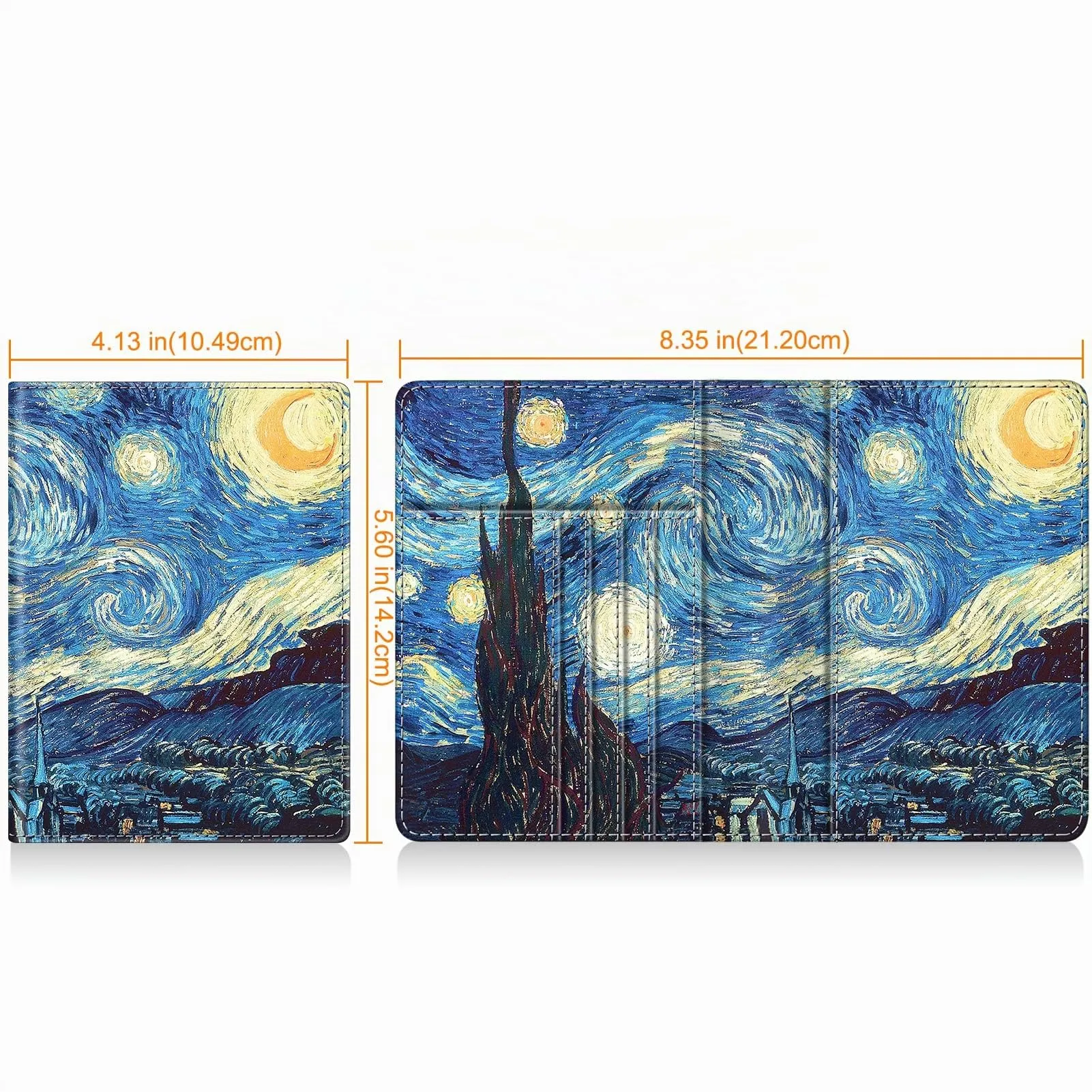 FINTIE Porta Passaporto con Protezione RFID in Pelle Sintetica, Z-starry Night - immagine 7