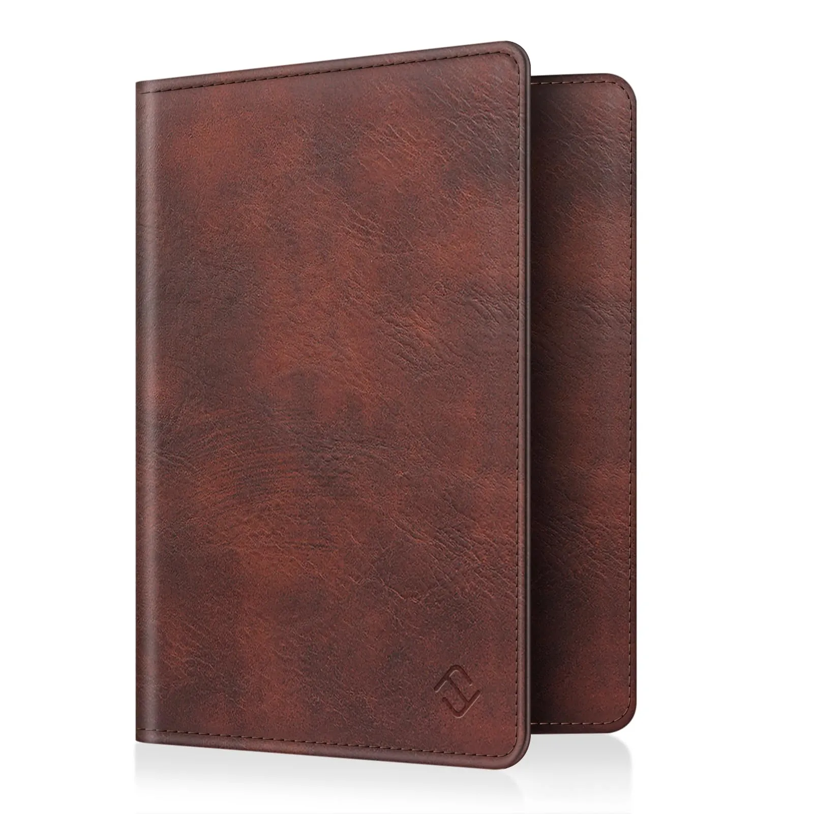 FINTIE Porta Passaporto in Pelle Sintetica con Protezione RFID, Vintage Marrone - immagine 1