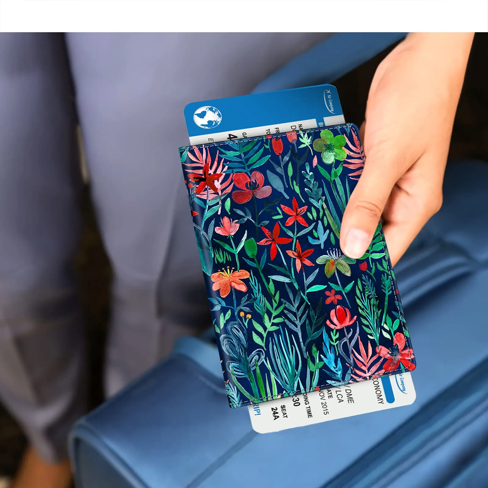 FINTIE Porta Passaporto Portafoglio con Protezione RFID - APPA113EU - Z-Jungle Night - immagine 8
