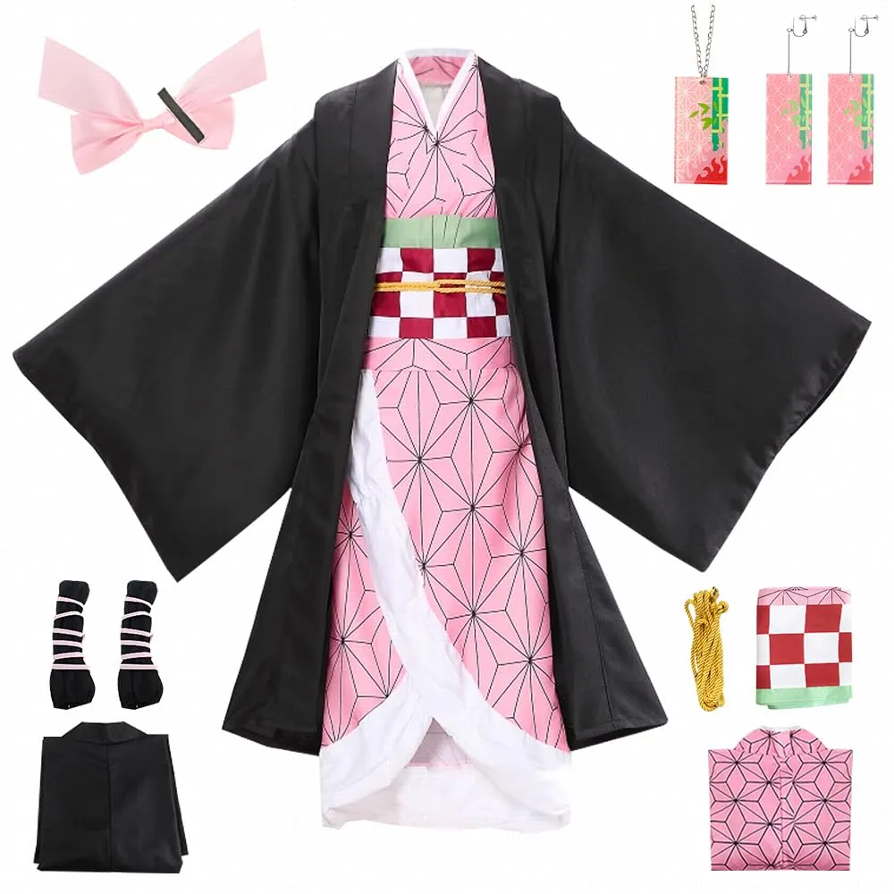 YYDSXK Cosplay Costume Nezuko Kimono Set for Kids - immagine 1