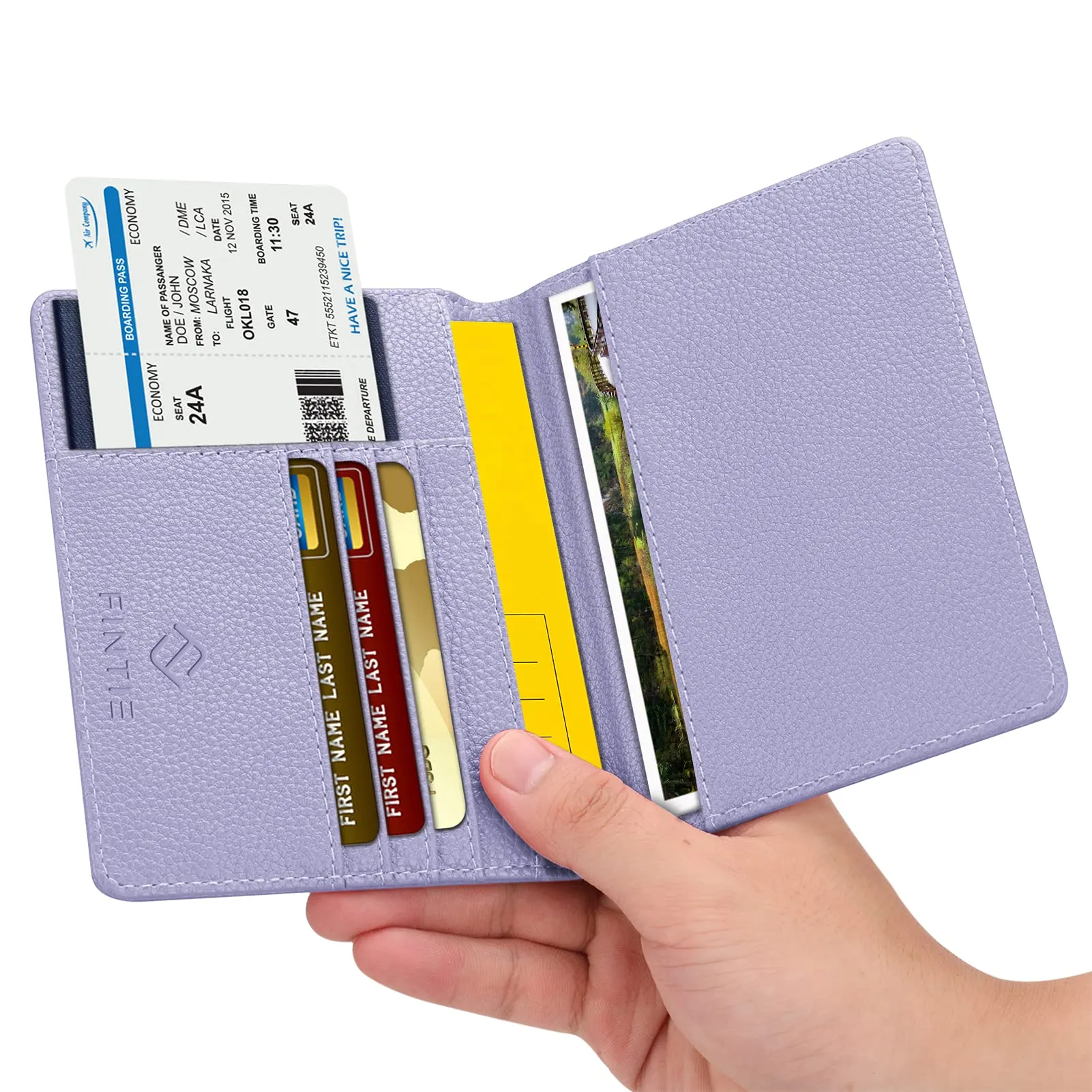FINTIE Porta Passaporto Portafoglio con Protezione RFID - immagine 3