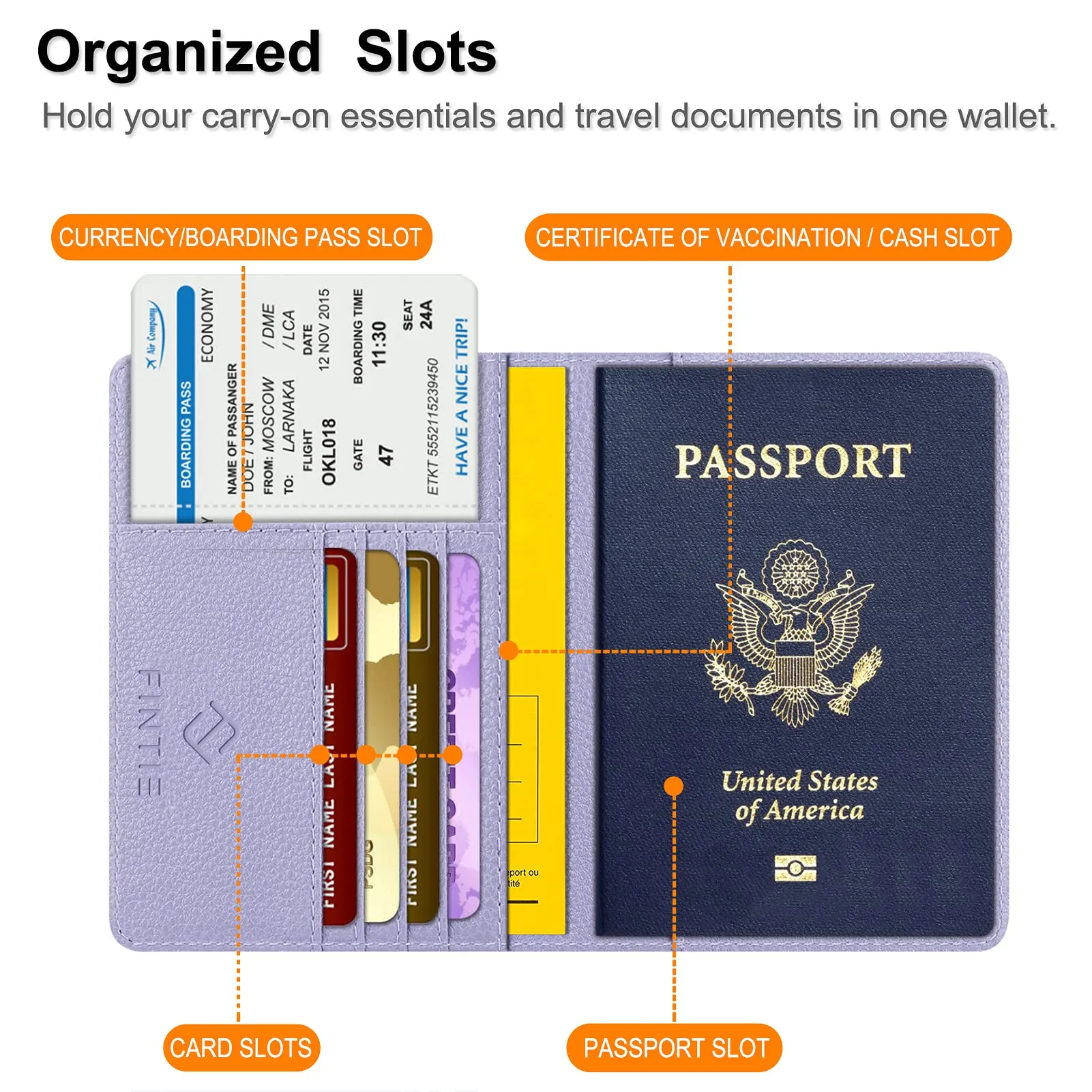 FINTIE Porta Passaporto Portafoglio con Protezione RFID - immagine 4
