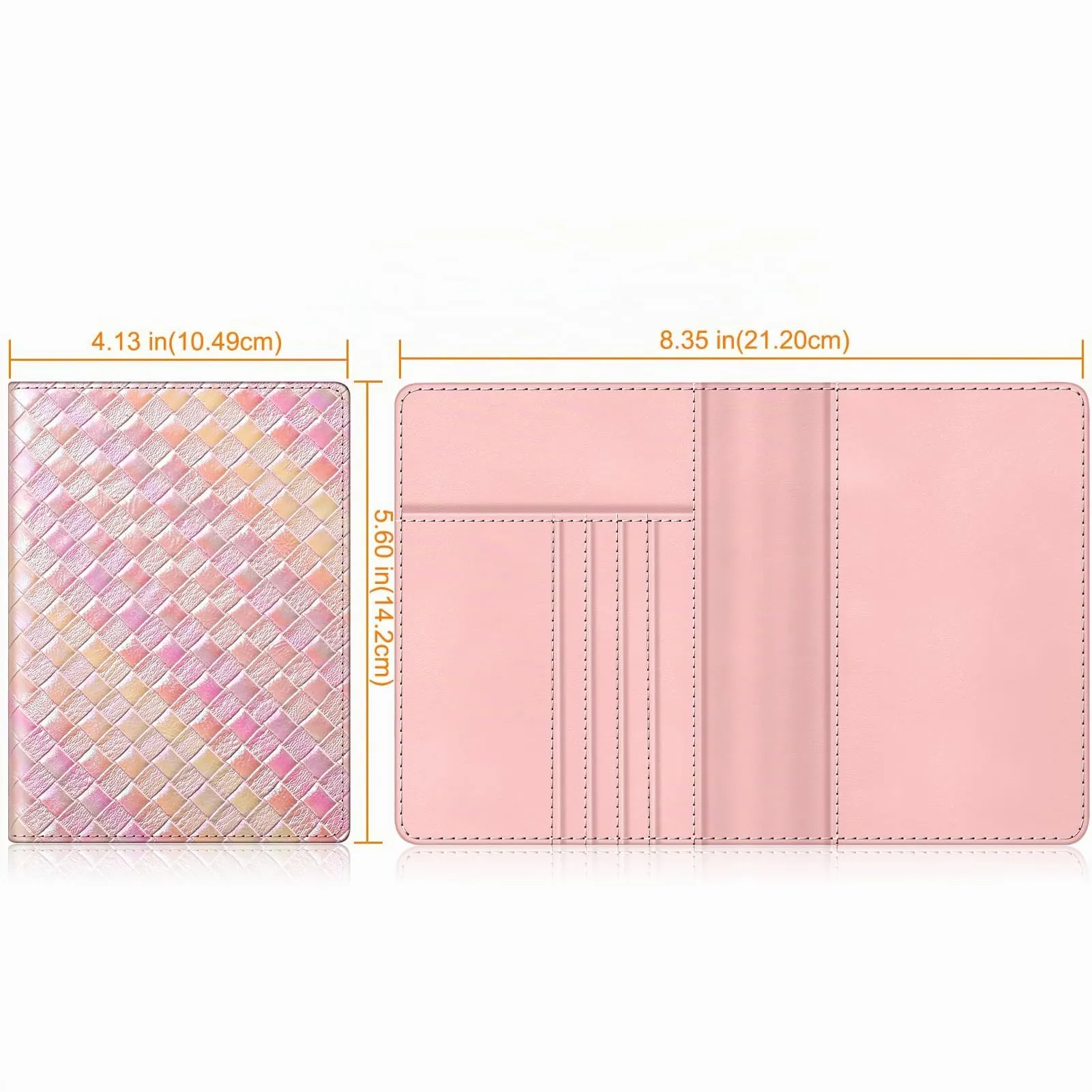 FINTIE Porta Passaporto da Viaggio con Protezione RFID - Rosa - immagine 9