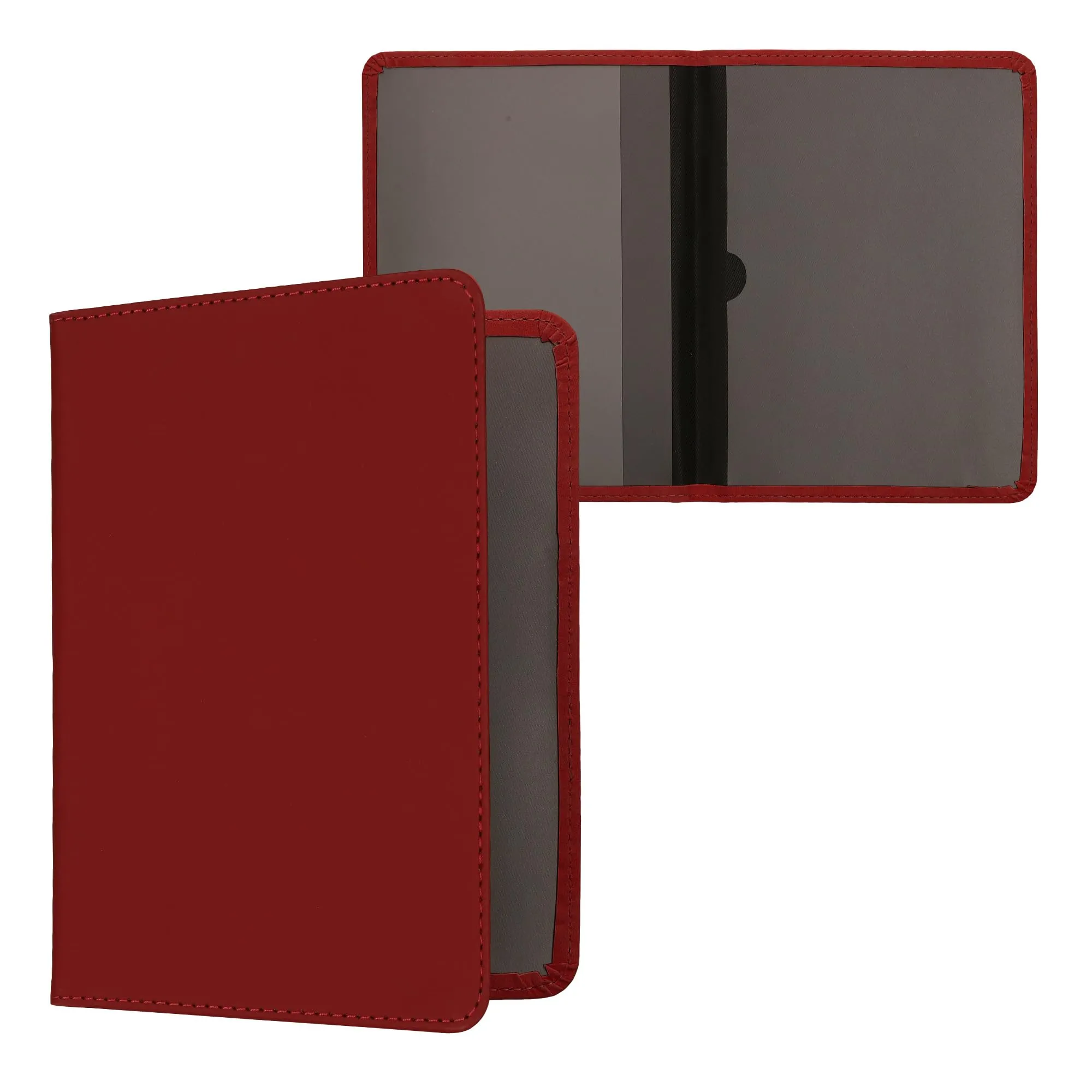 kwmobile Custodia in Pelle Nabuk per Libretto di Circolazione e Patente, Viola Bordeaux - immagine 1