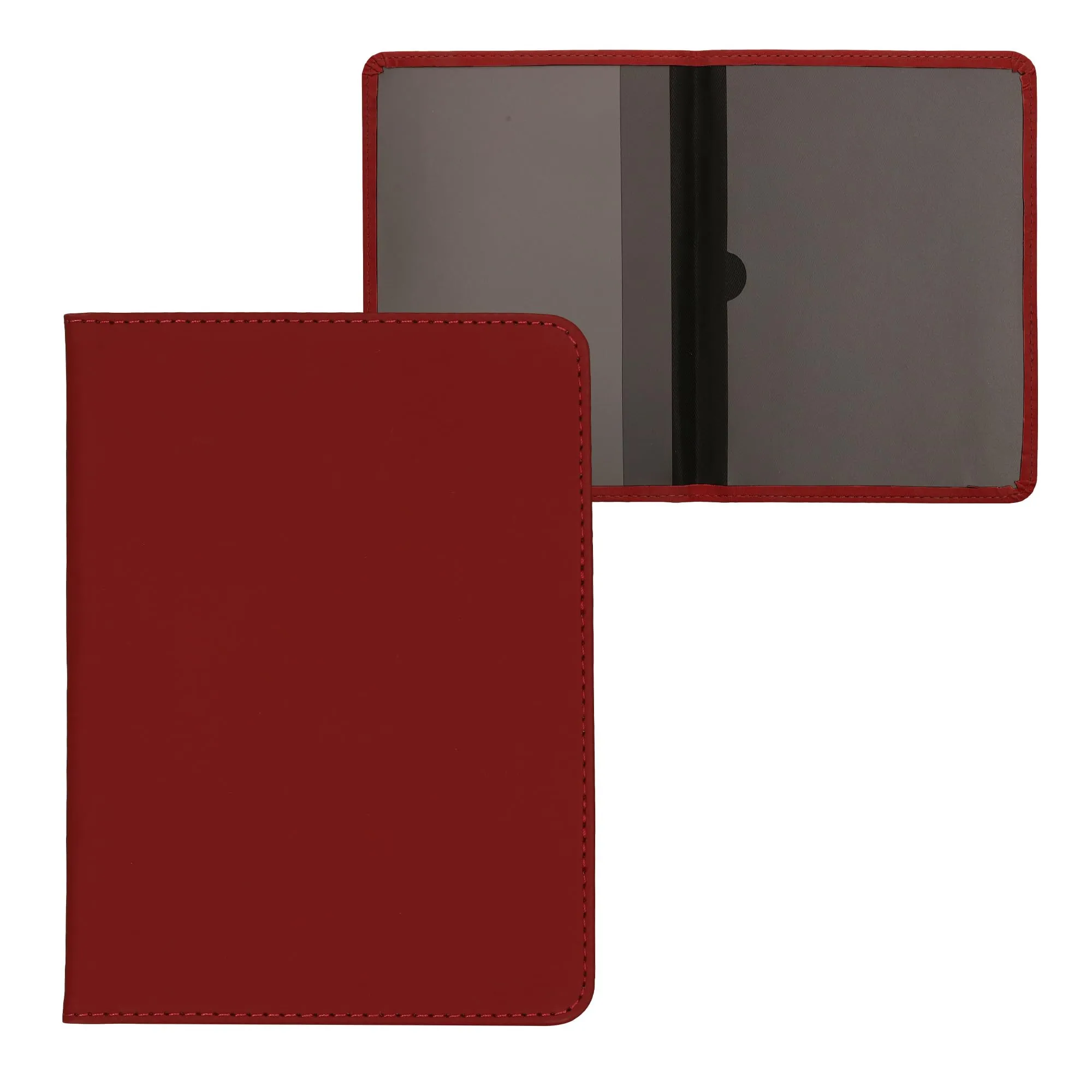 kwmobile Custodia in Pelle Nabuk per Libretto di Circolazione e Patente, Viola Bordeaux - immagine 7