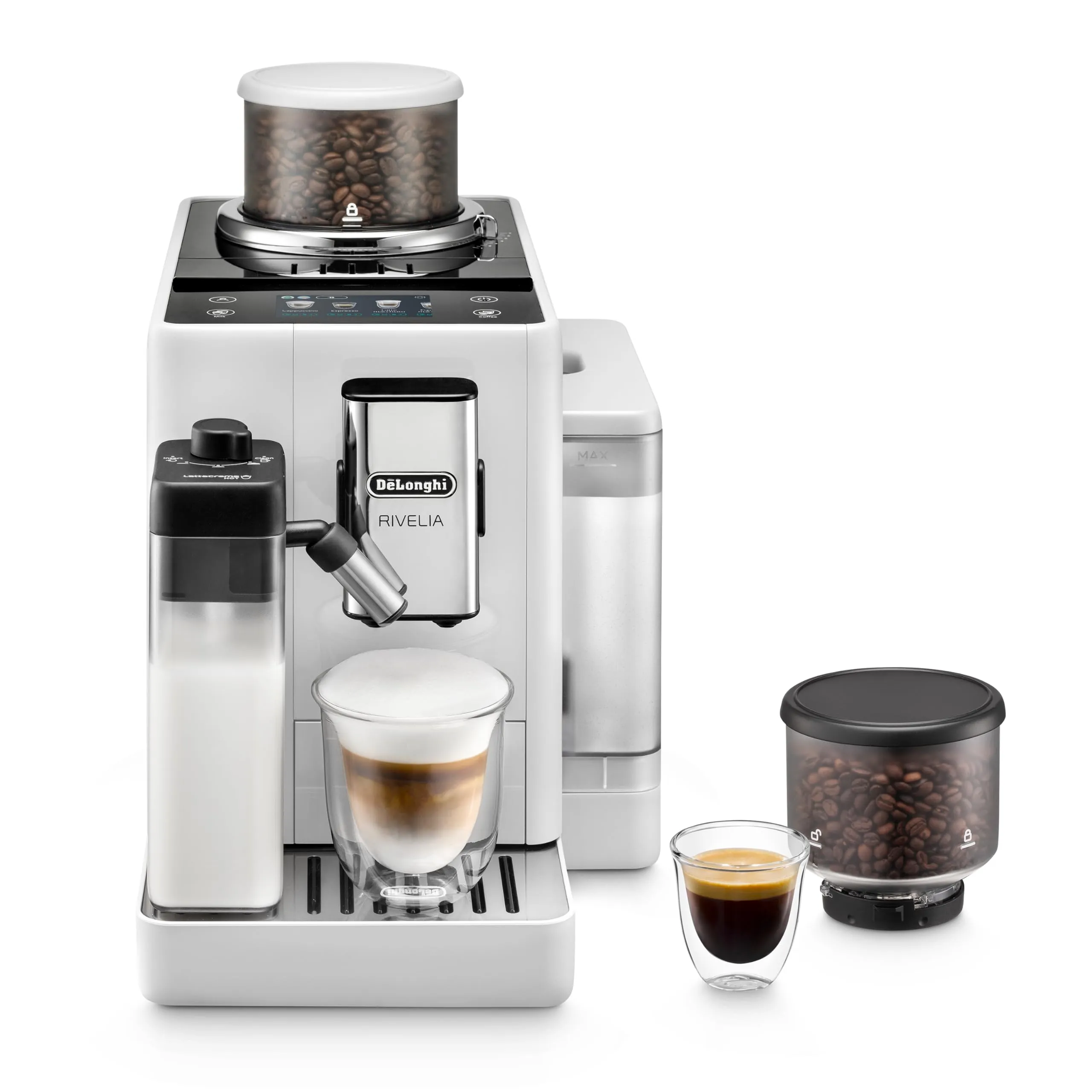De'Longhi Rivelia Perfetto EXAM440.55.W Macchina da Caffè Automatica, Bianca - immagine 4
