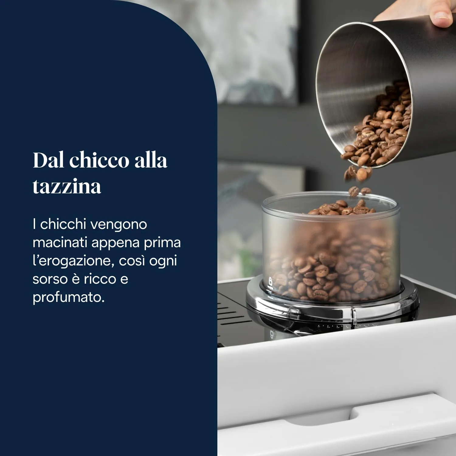 De'Longhi Rivelia Perfetto EXAM440.55.W Macchina da Caffè Automatica, Bianca - immagine 5