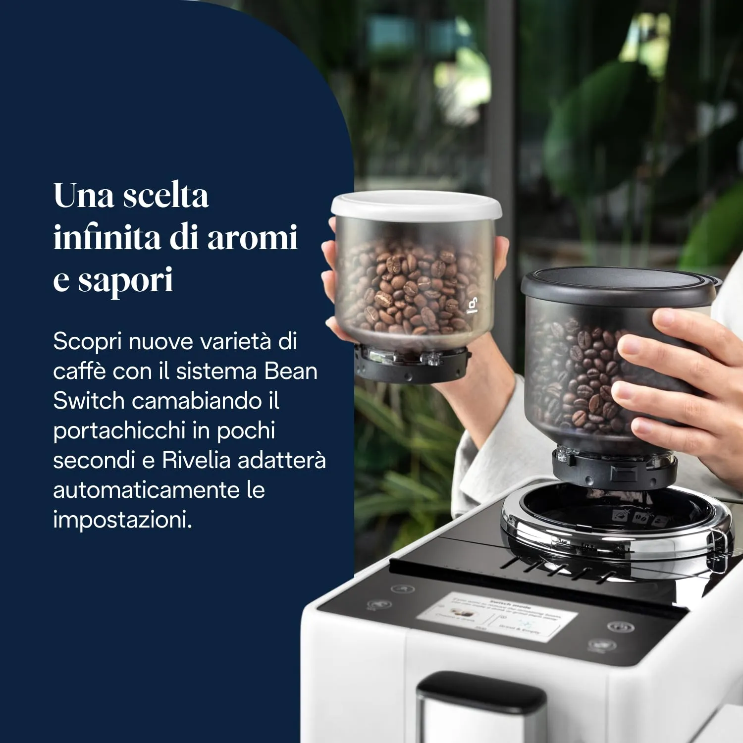 De'Longhi Rivelia Perfetto EXAM440.55.W Macchina da Caffè Automatica, Bianca - immagine 6