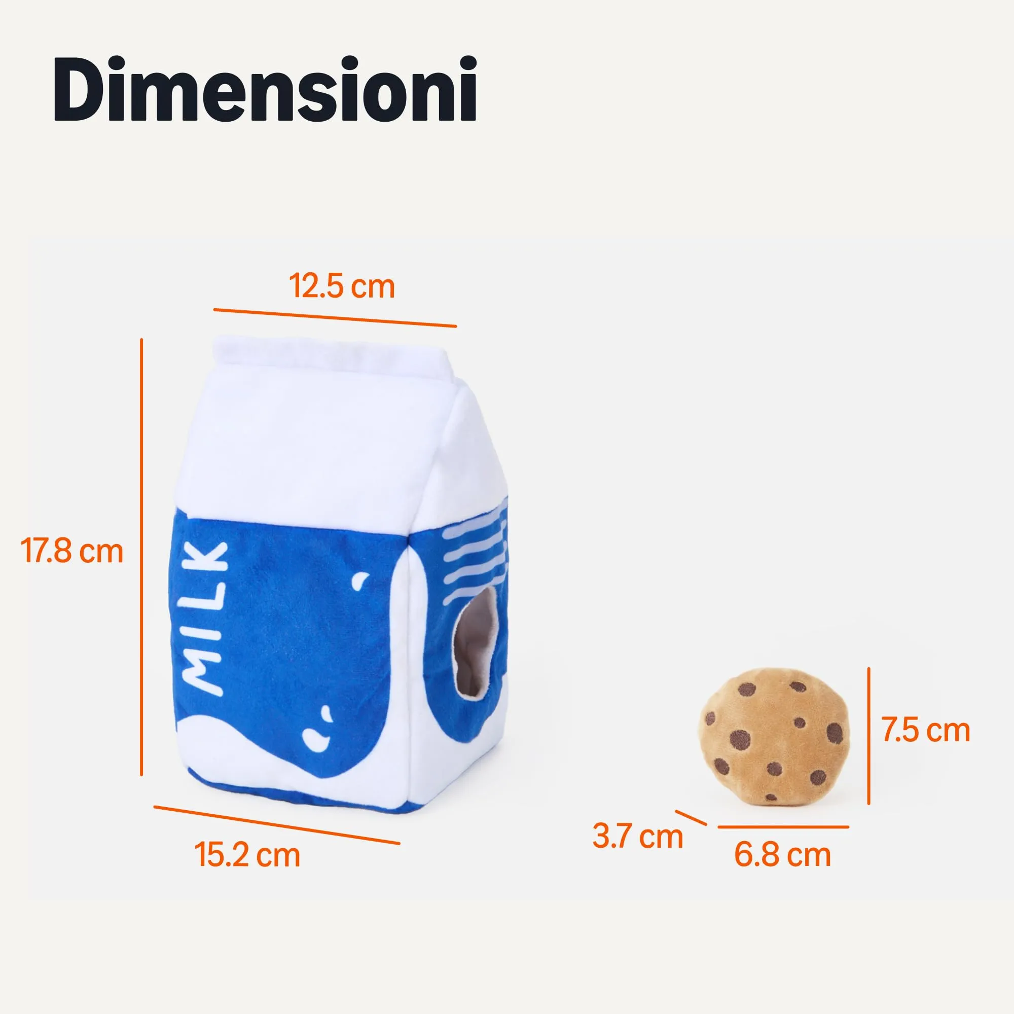 Amazon Basics Giocattoli Sonori per Cani a Forma di Cartone del Latte e Biscotti - immagine 5