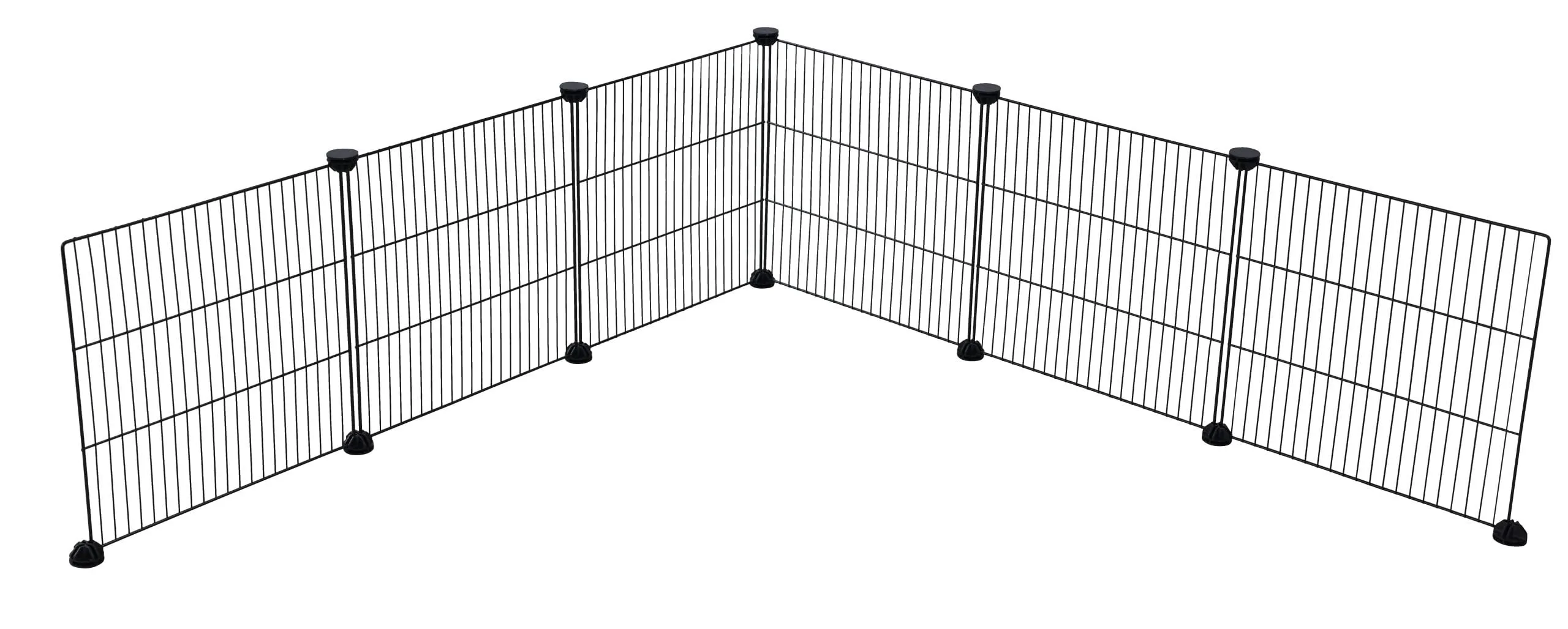 Kerbl Pet Ampliamento per Recinti all'Aperto, 6 Elementi in Rete Metallica 35x35cm, Nero - immagine 1