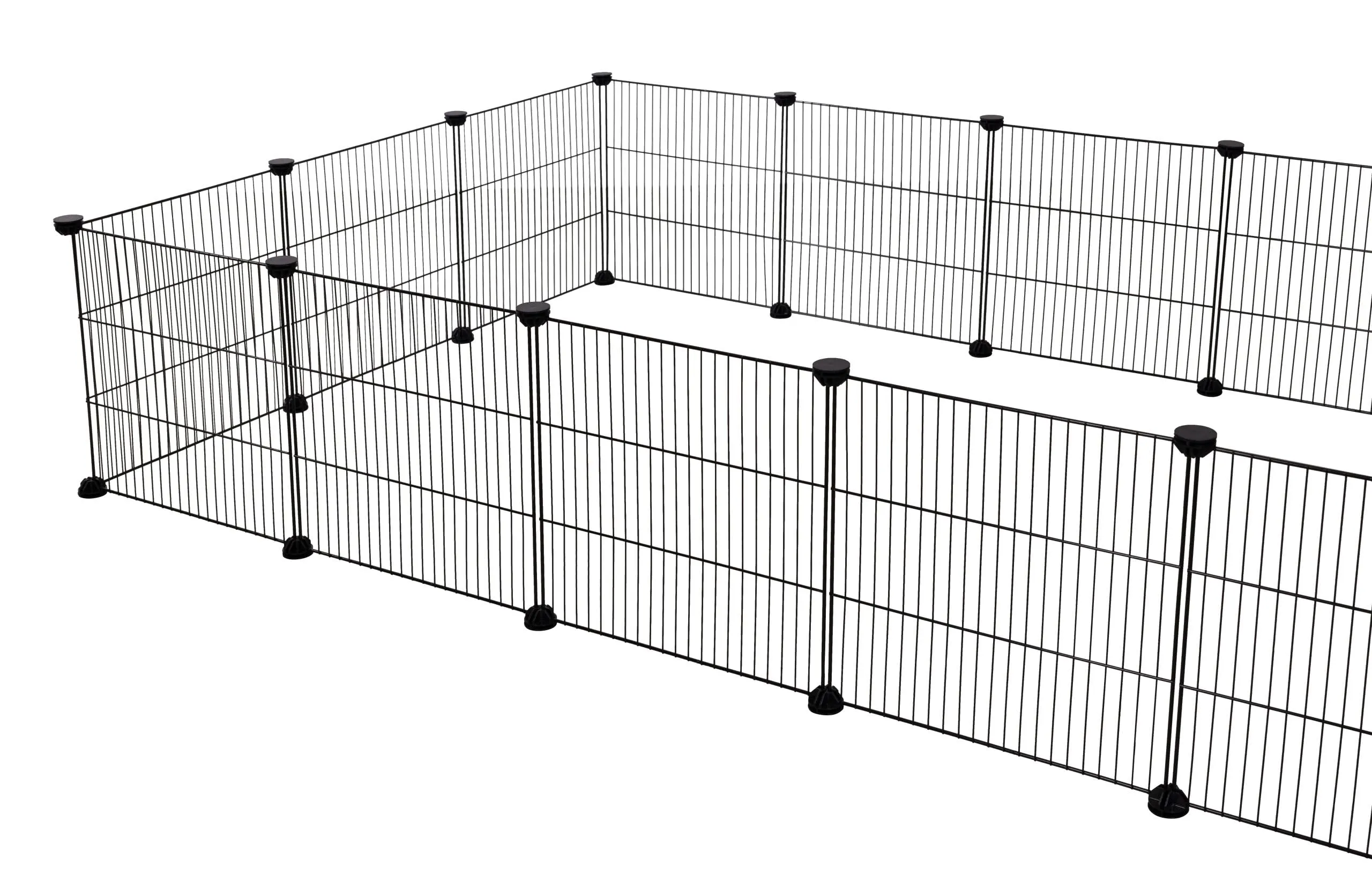 Kerbl Pet Ampliamento per Recinti all'Aperto, 6 Elementi in Rete Metallica 35x35cm, Nero - immagine 2