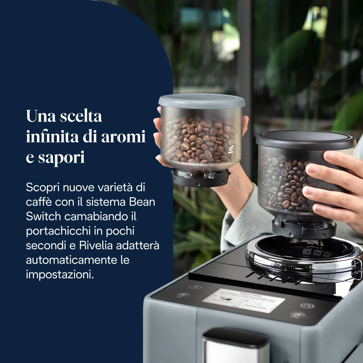 De'Longhi Rivelia Perfetto EXAM440.55.G Macchina da caffè Automatica, Grigio - immagine 4