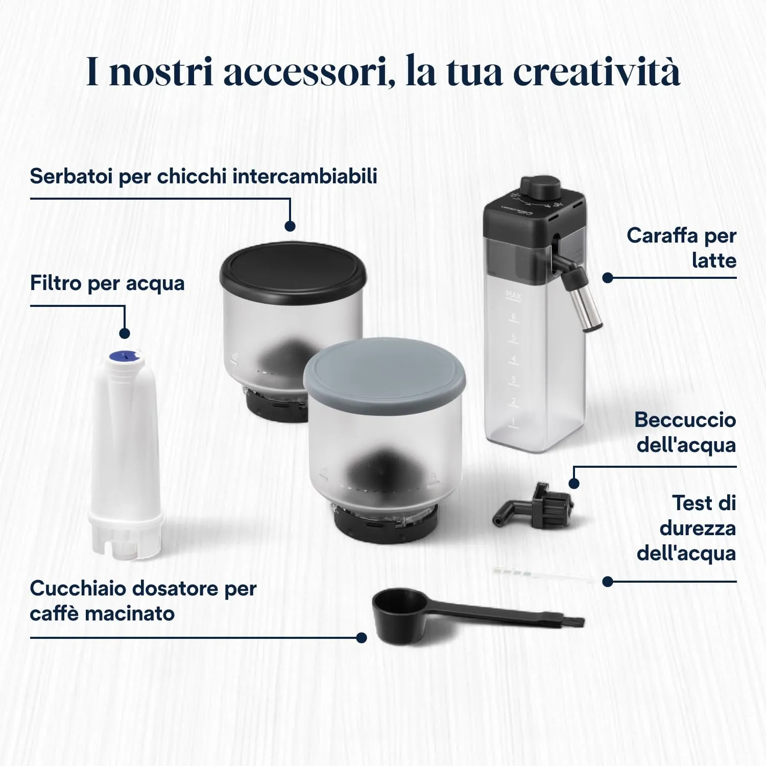 De'Longhi Rivelia Perfetto EXAM440.55.G Macchina da caffè Automatica, Grigio - immagine 8