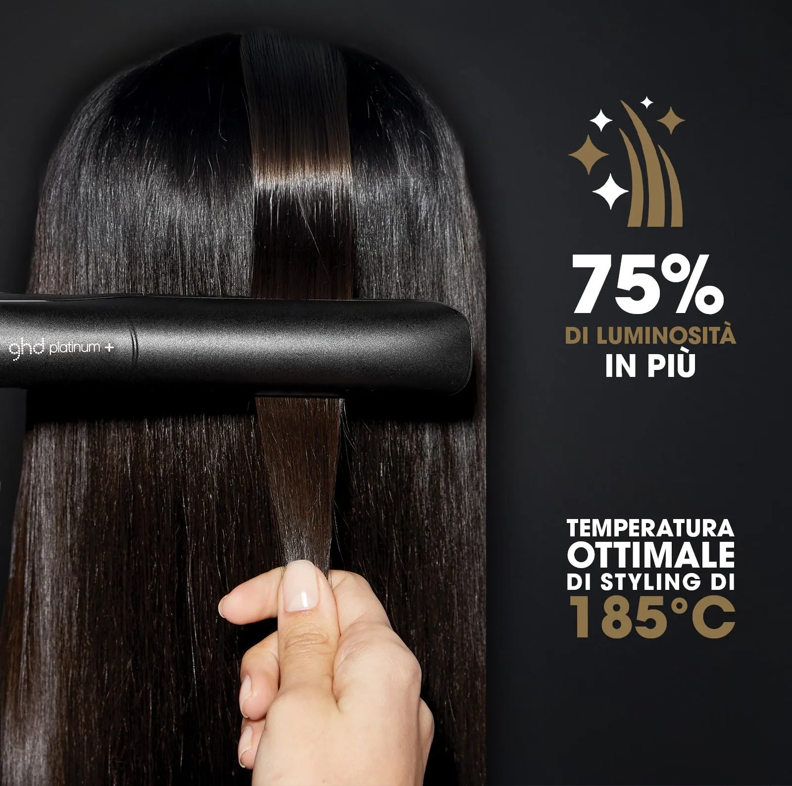 ghd Platinum+ Piastra Intelligente 26 mm, Nero - immagine 3