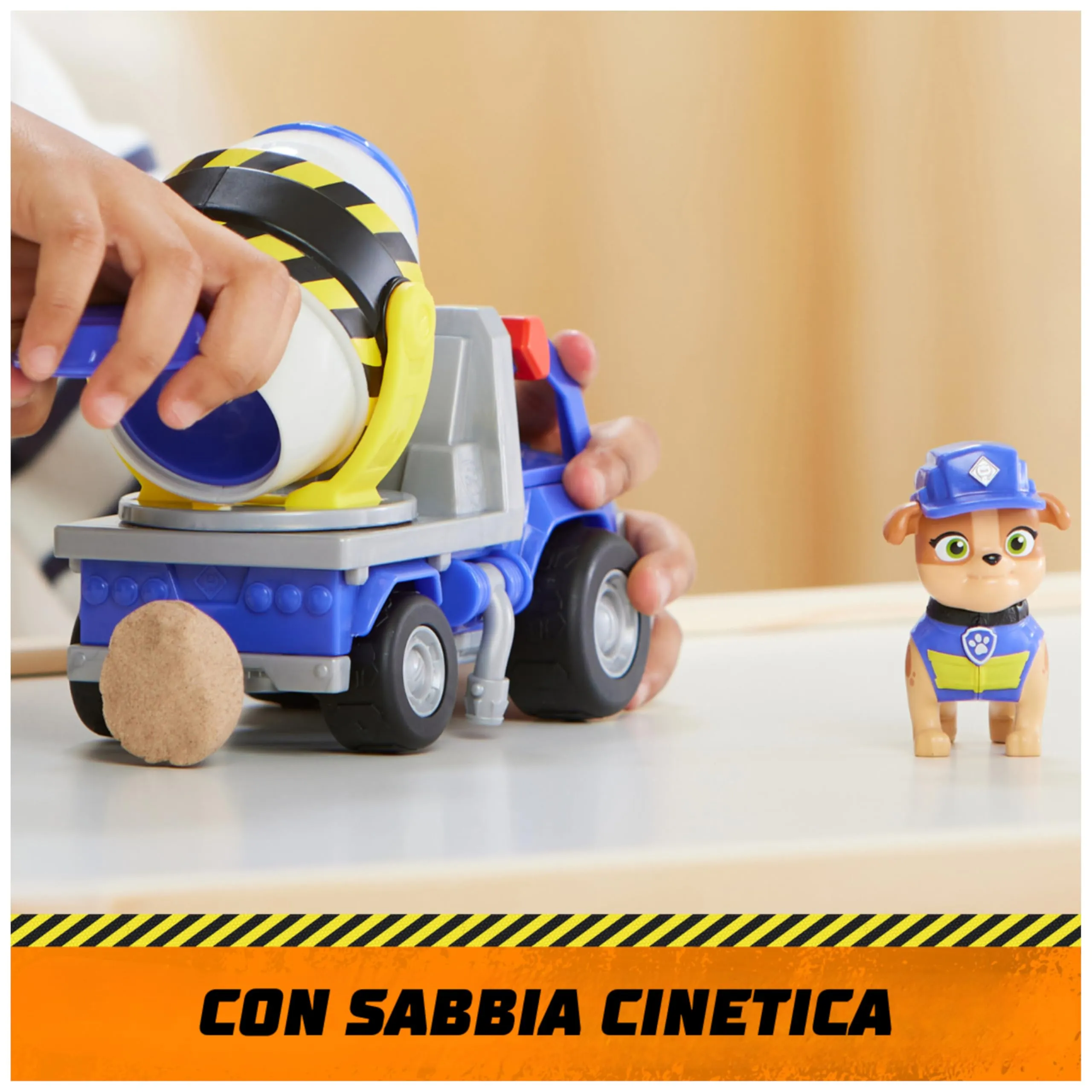 Rubble & Crew Veicolo da Lavoro di Mix Betoniera con Personaggio - immagine 2
