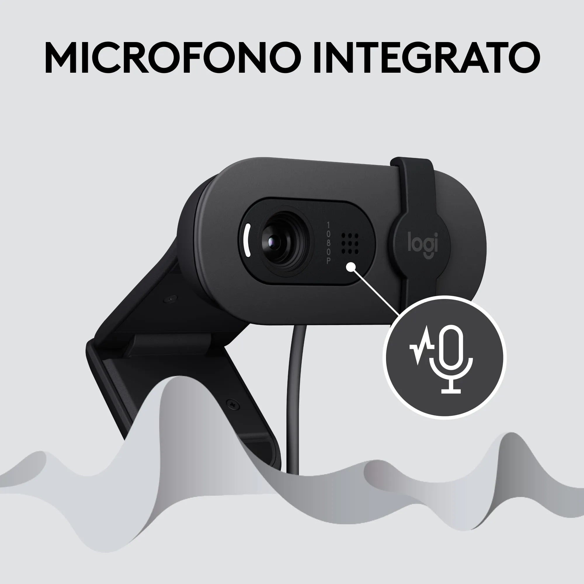 Logitech Brio 100 Full HD Webcam - Grafite - immagine 6