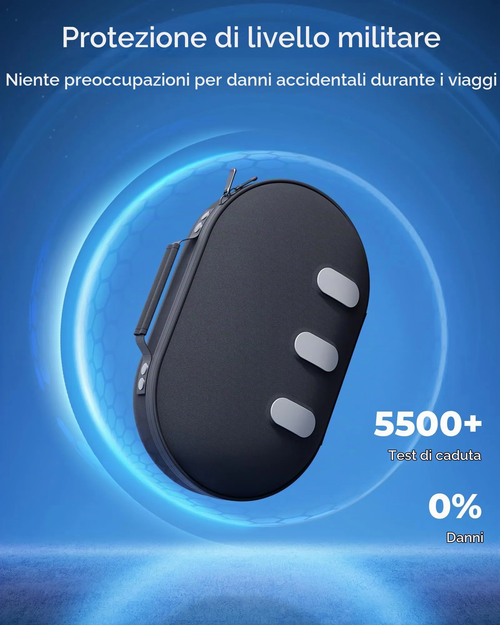 Aubika Custodia Rigida per Meta Quest 3 & Oculus Quest 3S, Nero - immagine 3