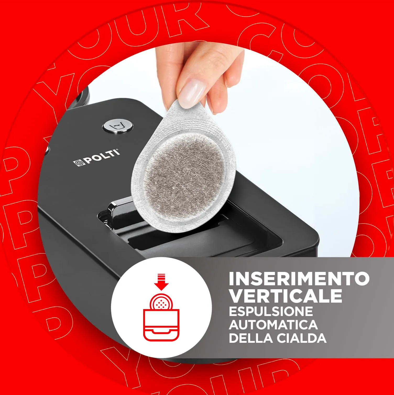 Polti Coffea S15B Macchina per Caffè Espresso a Cialde E.S.E. 44 mm - immagine 2