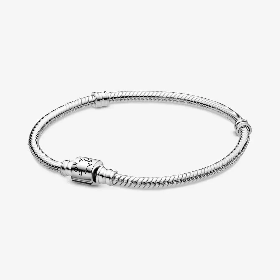 Pandora Icons Bracciale in maglia snake in argento sterling, 18 cm - immagine 3