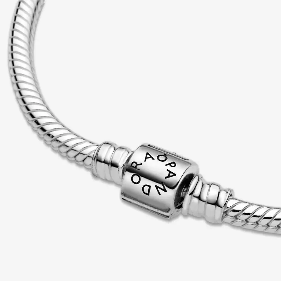 Pandora Icons Bracciale in maglia snake in argento sterling, 18 cm - immagine 7