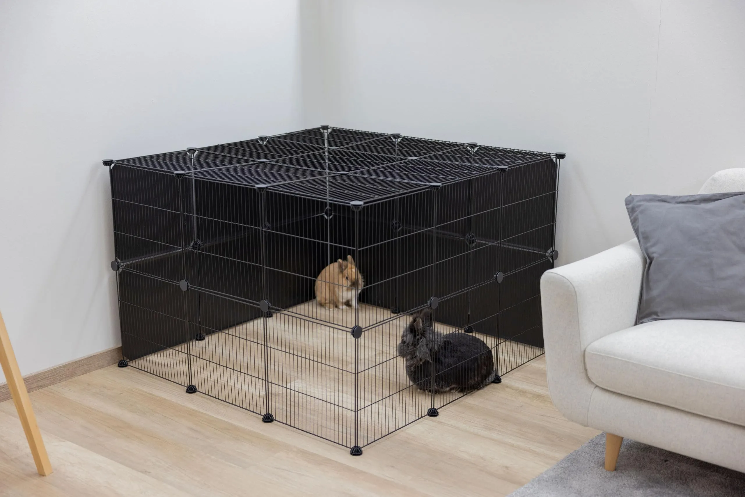 Kerbl Pet Elementi di parete in plastica, 6 pezzi, 35x35cm, Nero - immagine 11