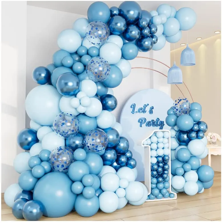 Frigg Kit Arco Palloncini Blu e Azzurri, 109 Pezzi - immagine 1