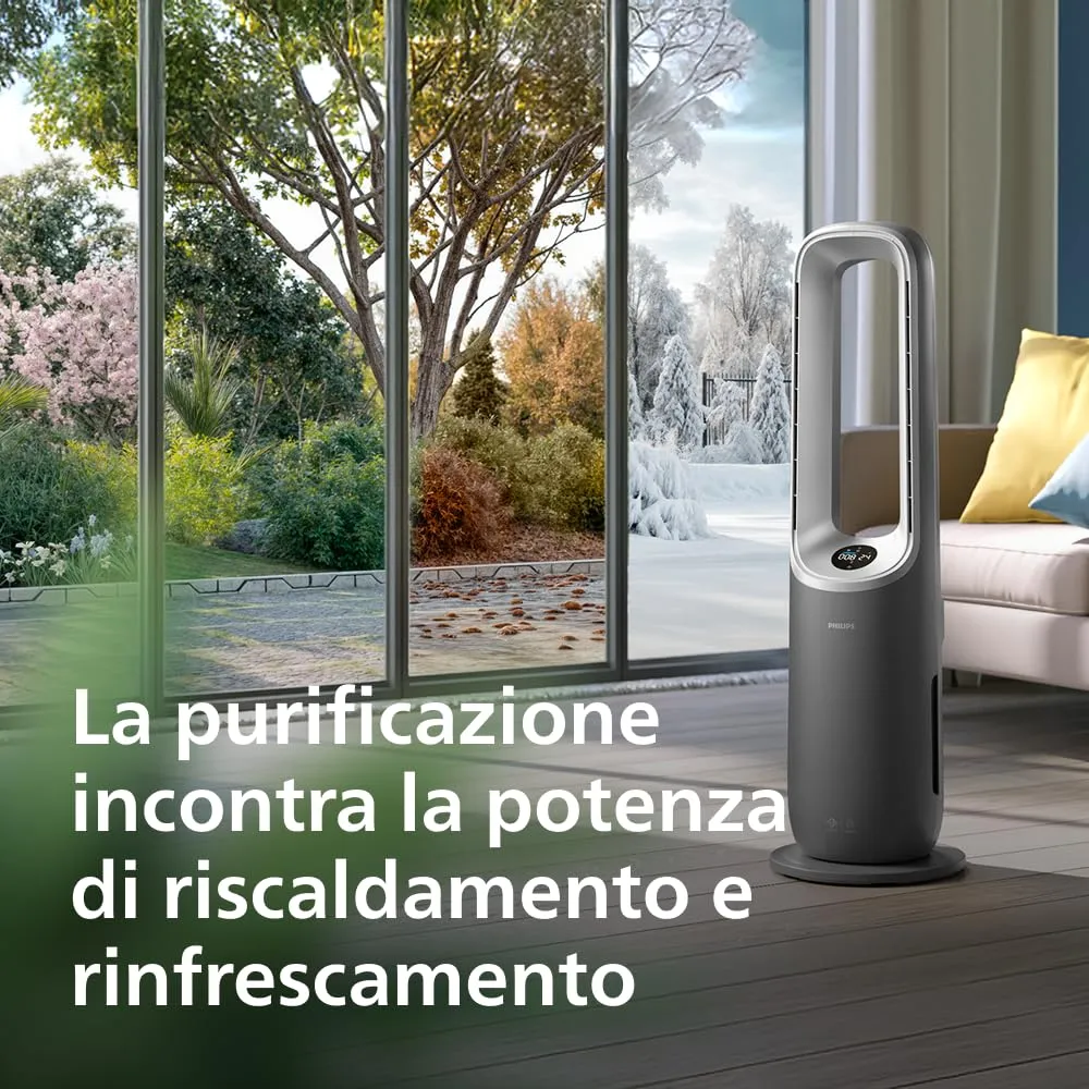 Philips Air Performer 3-in-1 Purificatore, Ventilatore e Riscaldatore AMF870/15, 70 m² - immagine 2
