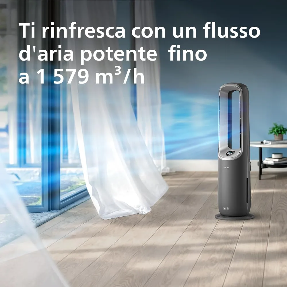 Philips Air Performer 3-in-1 Purificatore, Ventilatore e Riscaldatore AMF870/15, 70 m² - immagine 4