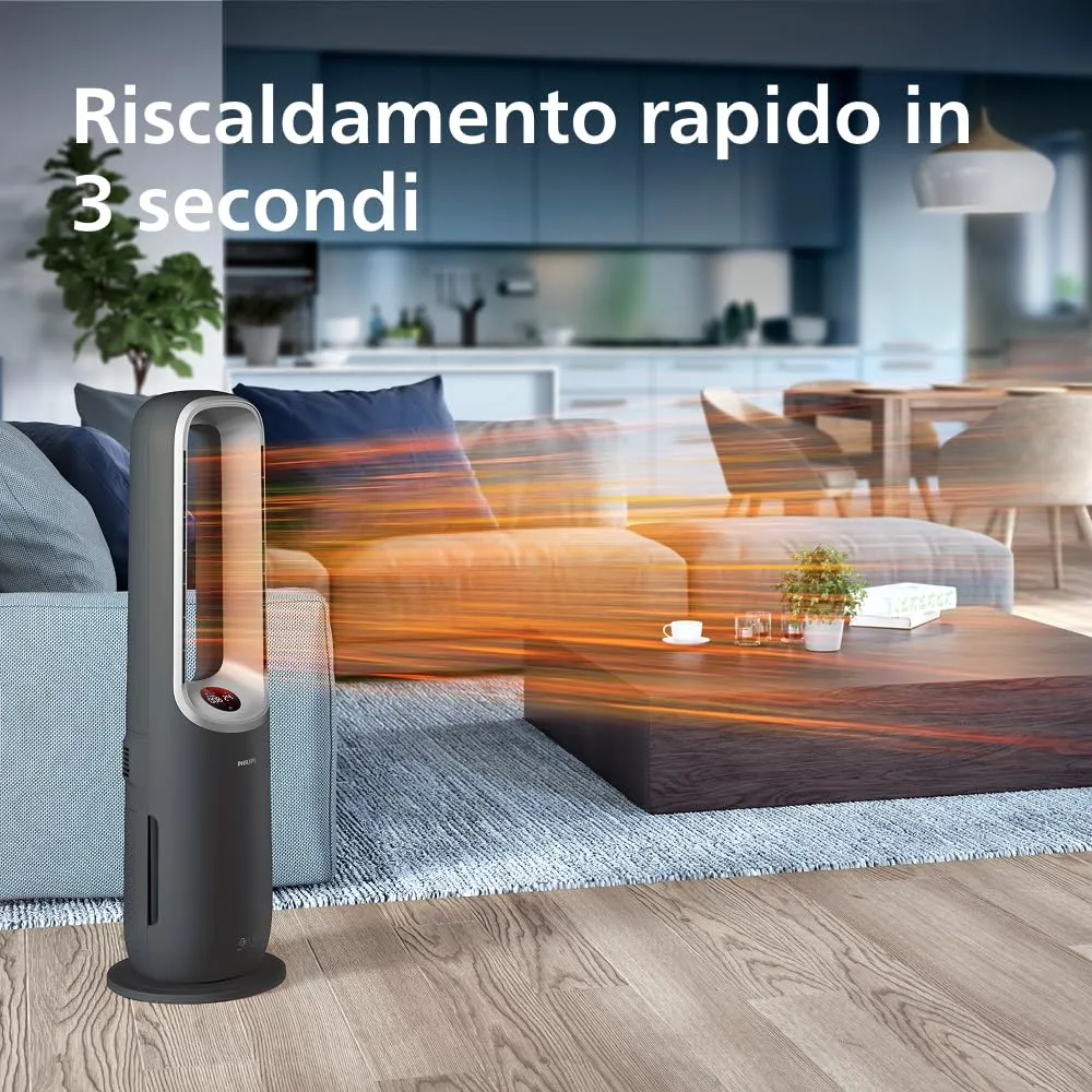 Philips Air Performer 3-in-1 Purificatore, Ventilatore e Riscaldatore AMF870/15, 70 m² - immagine 5