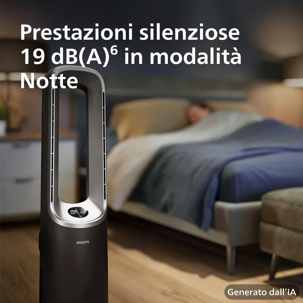 Philips Air Performer 3-in-1 Purificatore, Ventilatore e Riscaldatore AMF870/15, 70 m² - immagine 6
