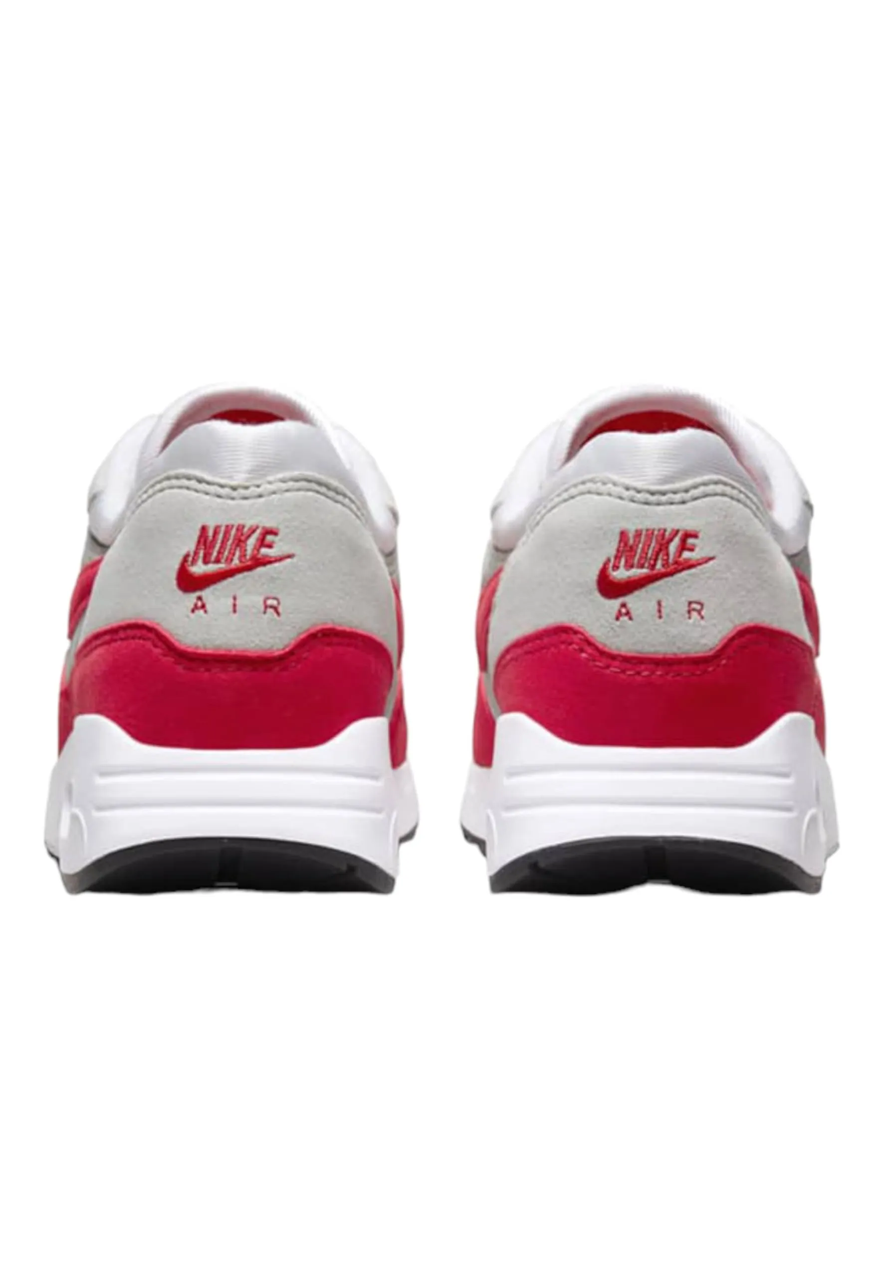 Nike Air Max 1 Leather Sneakers, White-Light Red (7.5) - immagine 5