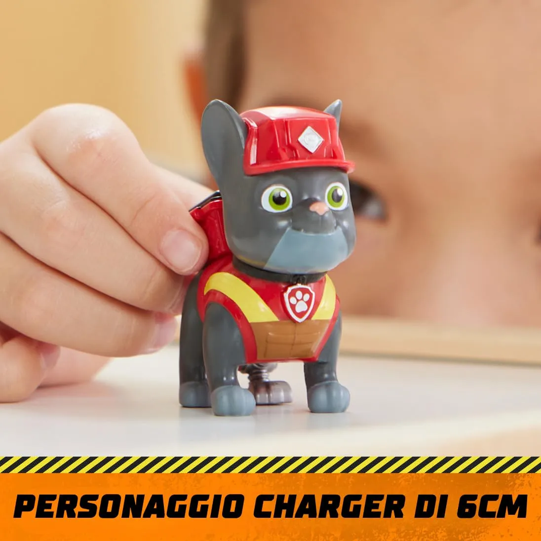 Rubble & Crew Veicolo da Lavoro di Charger, Ruspa con Artiglio e Personaggio da Collezione - immagine 4