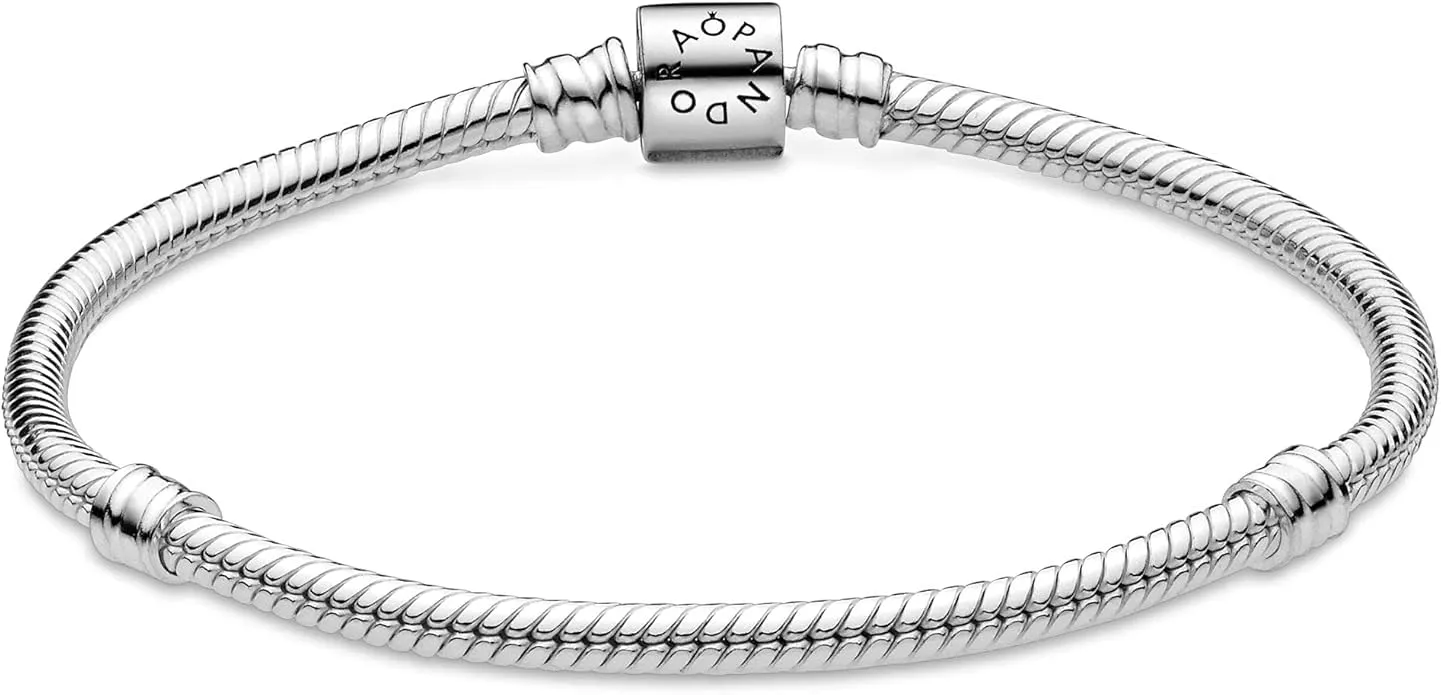 Pandora Icons Bracciale in maglia snake in argento sterling, 17 cm - immagine 4