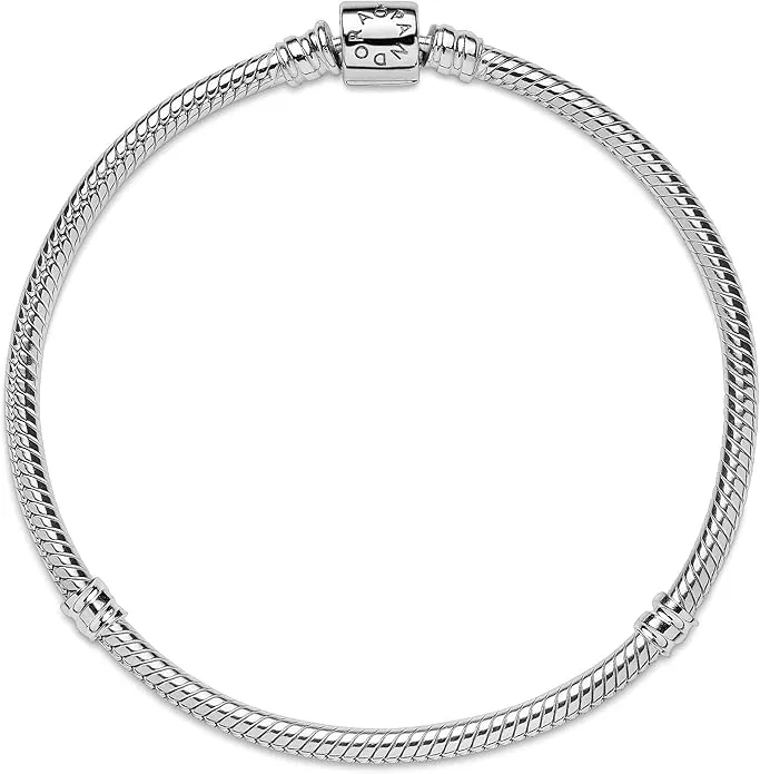 Pandora Icons Bracciale in maglia snake in argento sterling, 17 cm - immagine 5