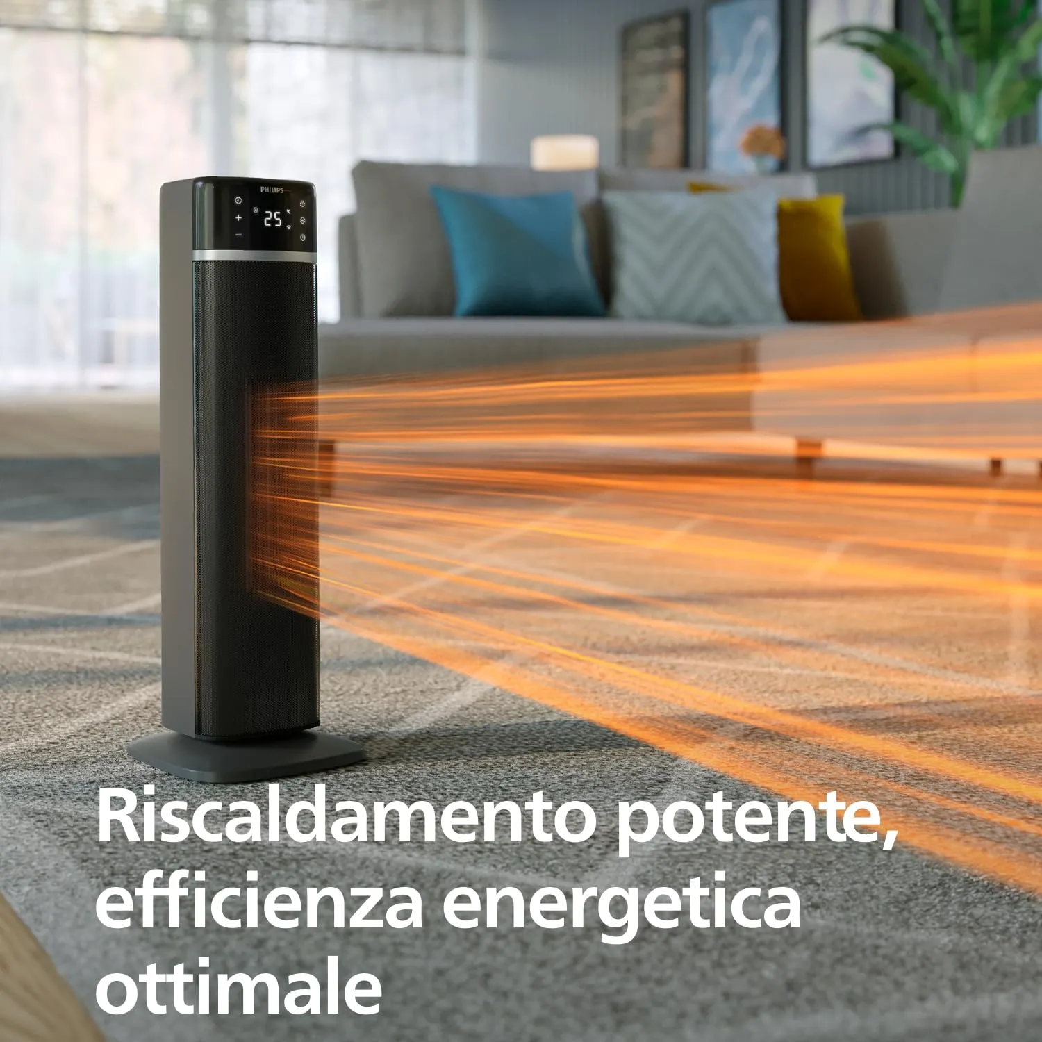 Philips Serie 5000 Termoventilatore a Torre 2000W CX5120/11 - immagine 3