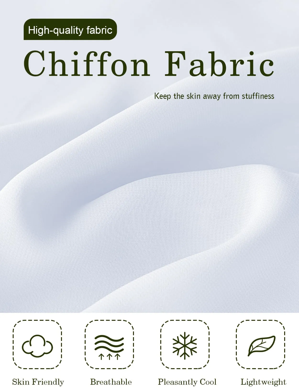 BEAUTELICATE Scialle Stola Donna in Chiffon per Cerimonia Matrimonio e Festa, Bianco - Taglia Unica - immagine 5