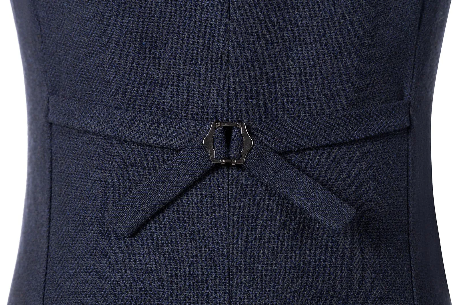 Solovedress Gilet da Uomo in Lana a Righe, Vestibilità Regolare, Blu Marino, S - immagine 4