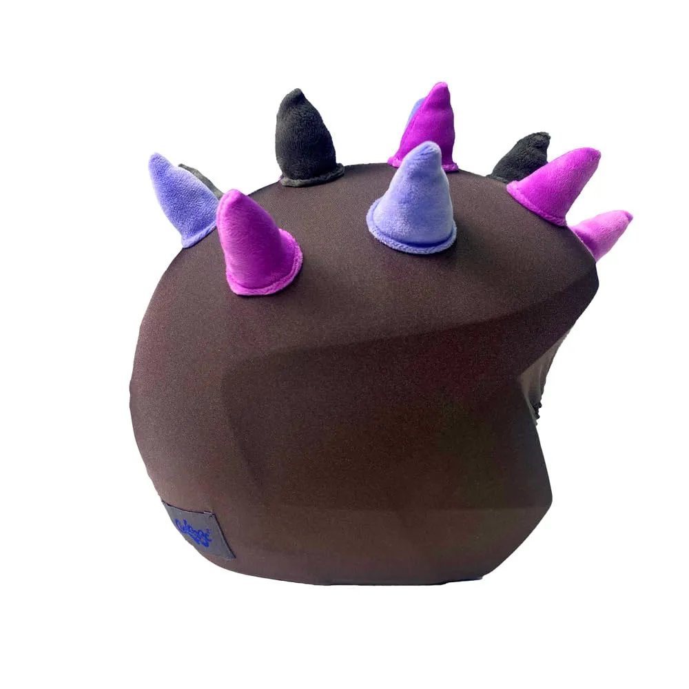 Coolcasc Corna Viola - Custodia universale per casco, Taglia unica - immagine 3