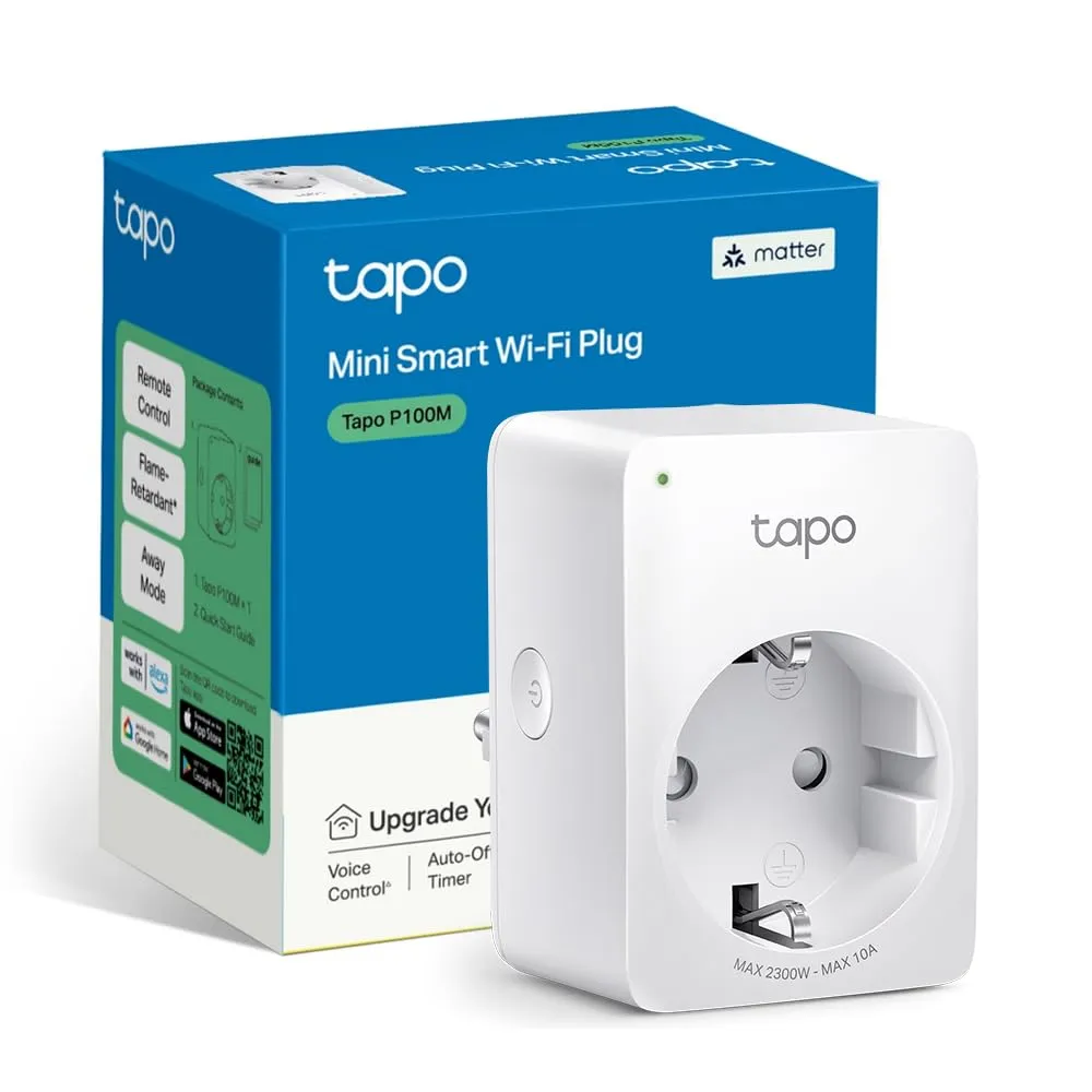 Tapo P100M Smart Plug Matter WiFi 10A 2300W - immagine 1