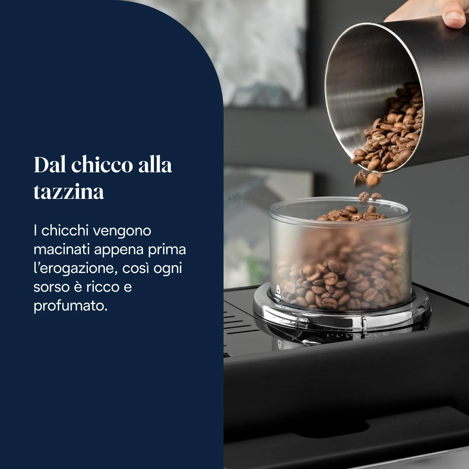 De'Longhi Rivelia Perfetto EXAM440.35.B Macchina da Caffè Automatica, Nero Onice - immagine 5