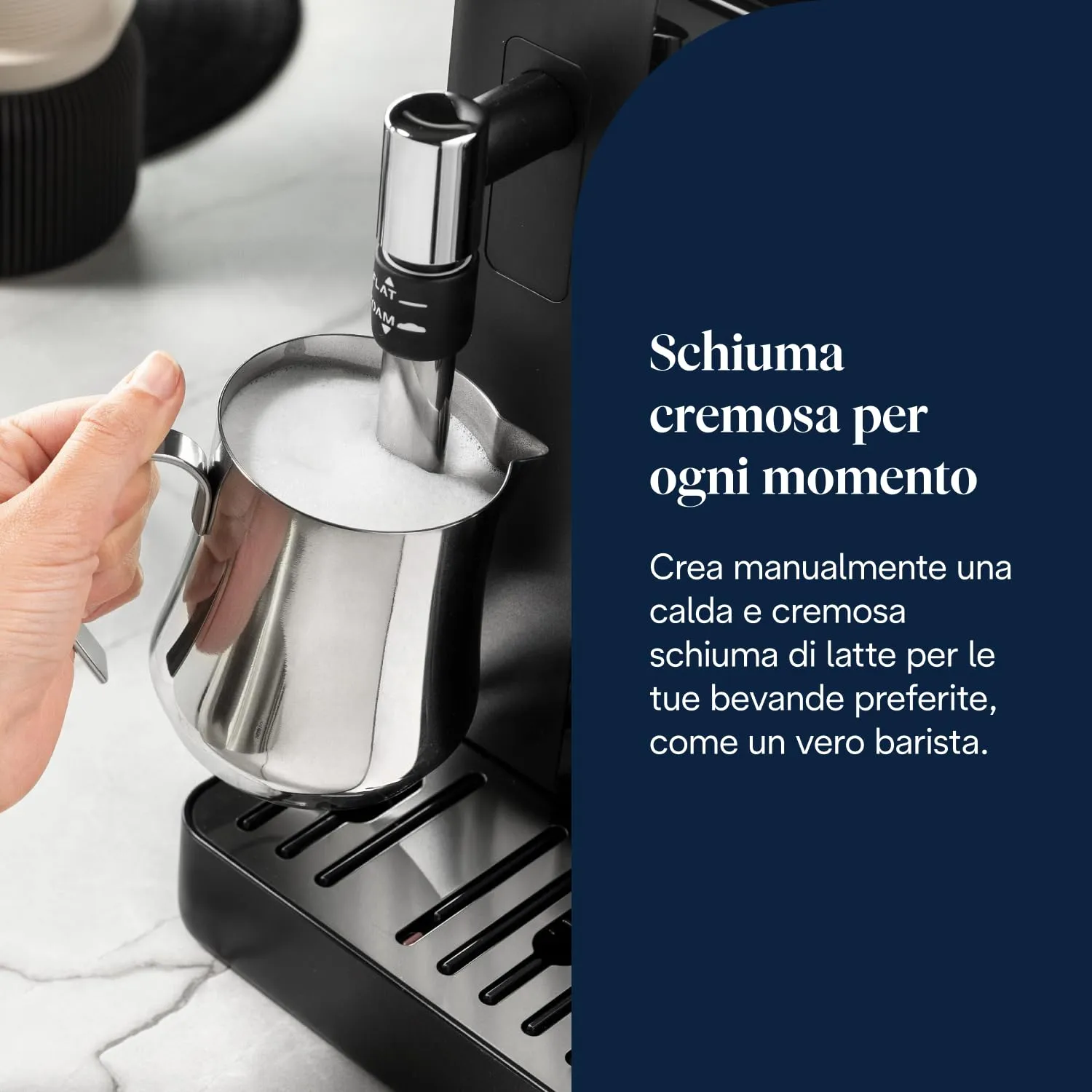 De'Longhi Rivelia Perfetto EXAM440.35.B Macchina da Caffè Automatica, Nero Onice - immagine 9