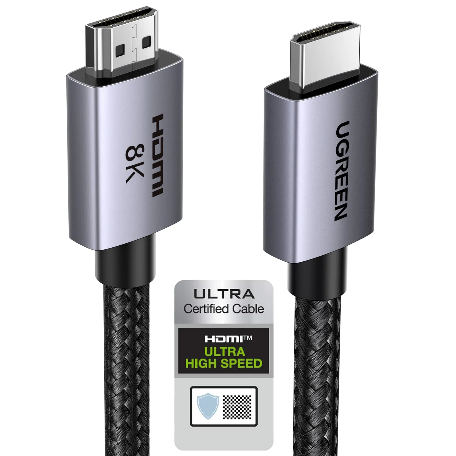 UGREEN Cavo HDMI 2.1 Certificato 8K 60Hz 4K 240Hz 48Gbps (1M) - immagine 1
