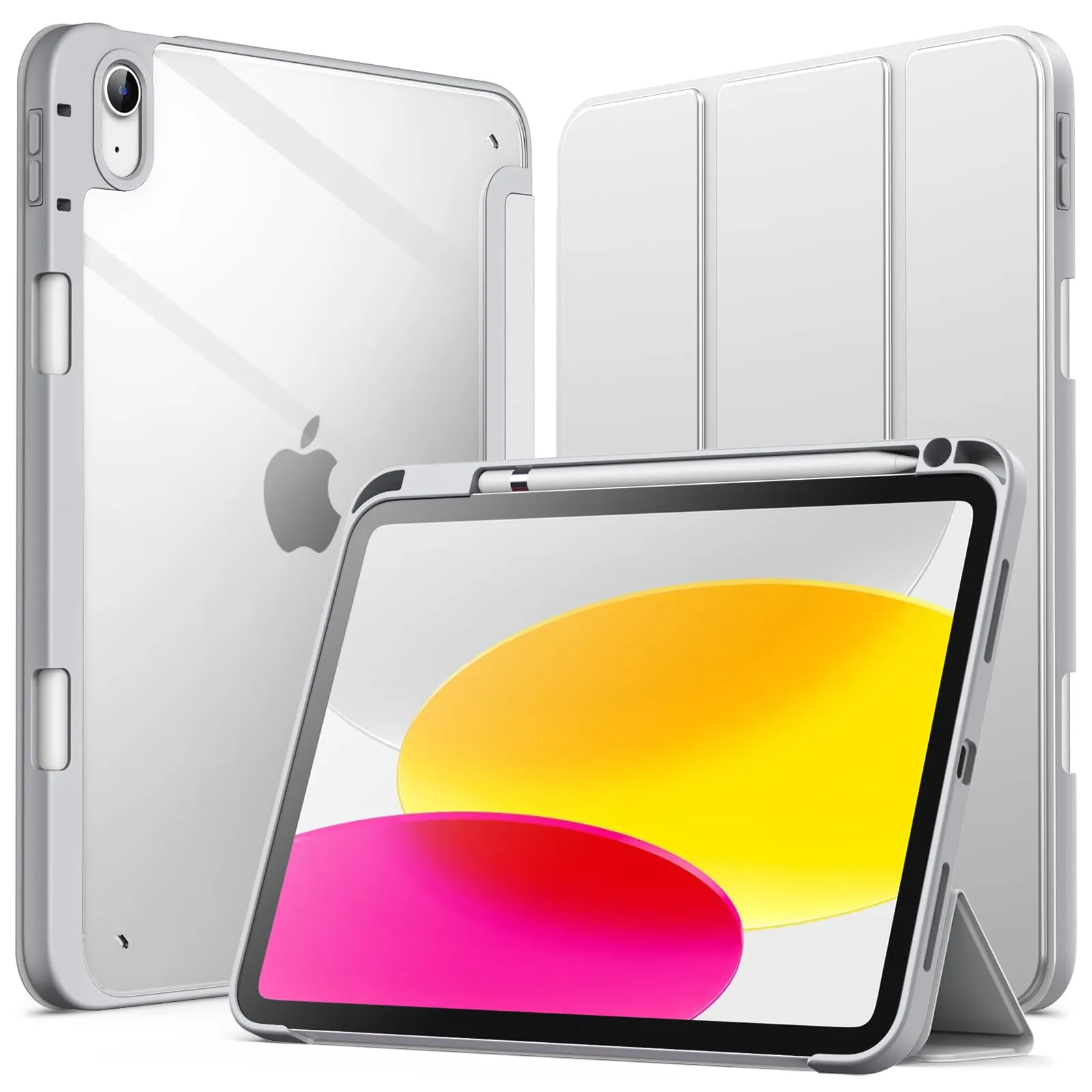 JETech Custodia per iPad 11ª/10ª Gen, Argento - immagine 1